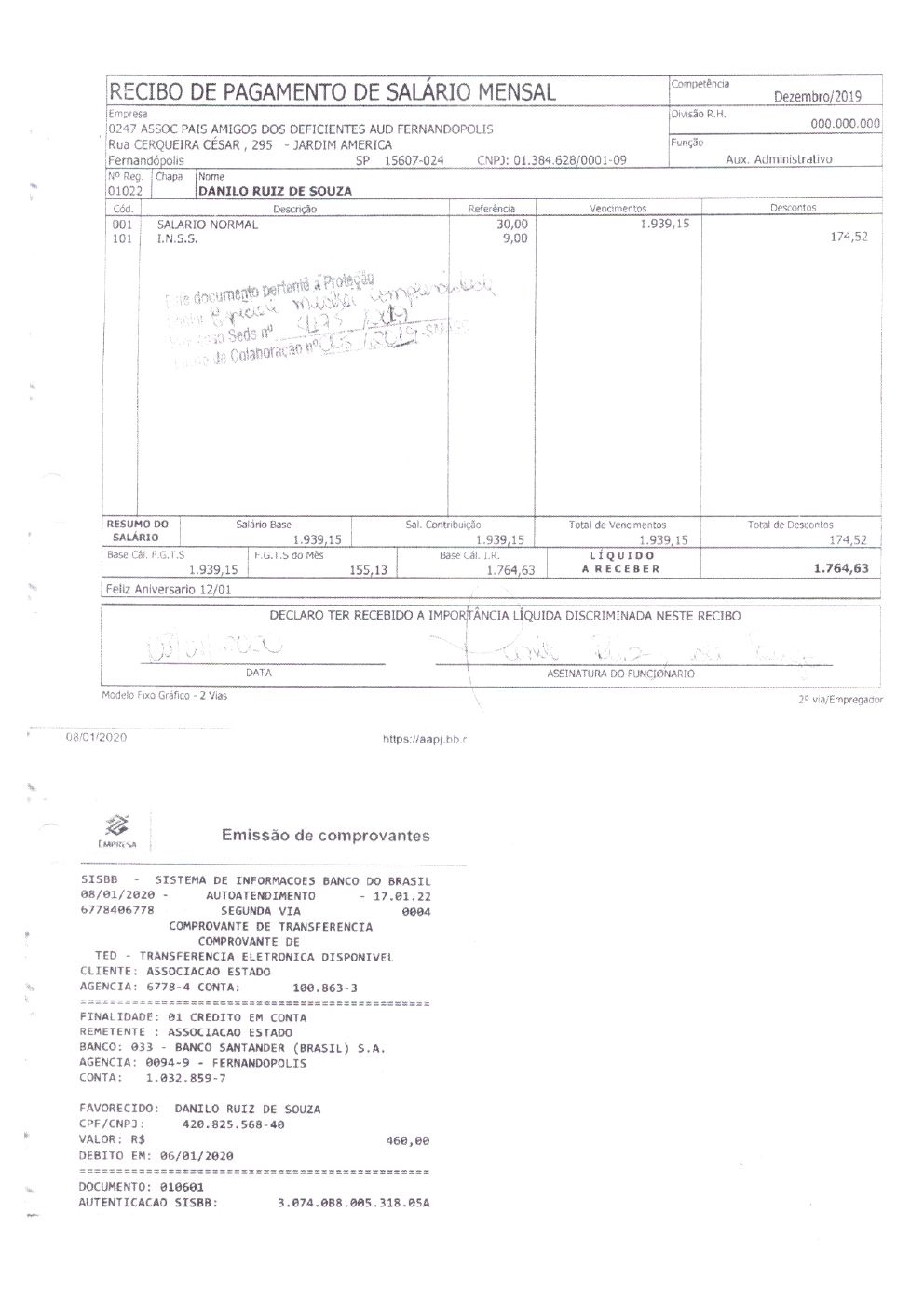 Página 27 de Prestação de Contas — Documentos Comprobatórios — Volume 2 — 2019/2020