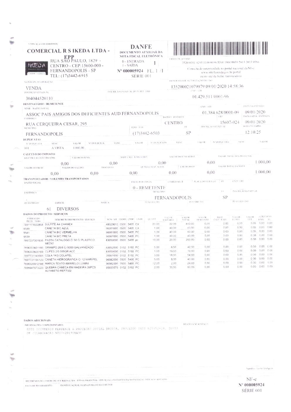 Página 28 de Prestação de Contas — Documentos Comprobatórios — Volume 2 — 2019/2020