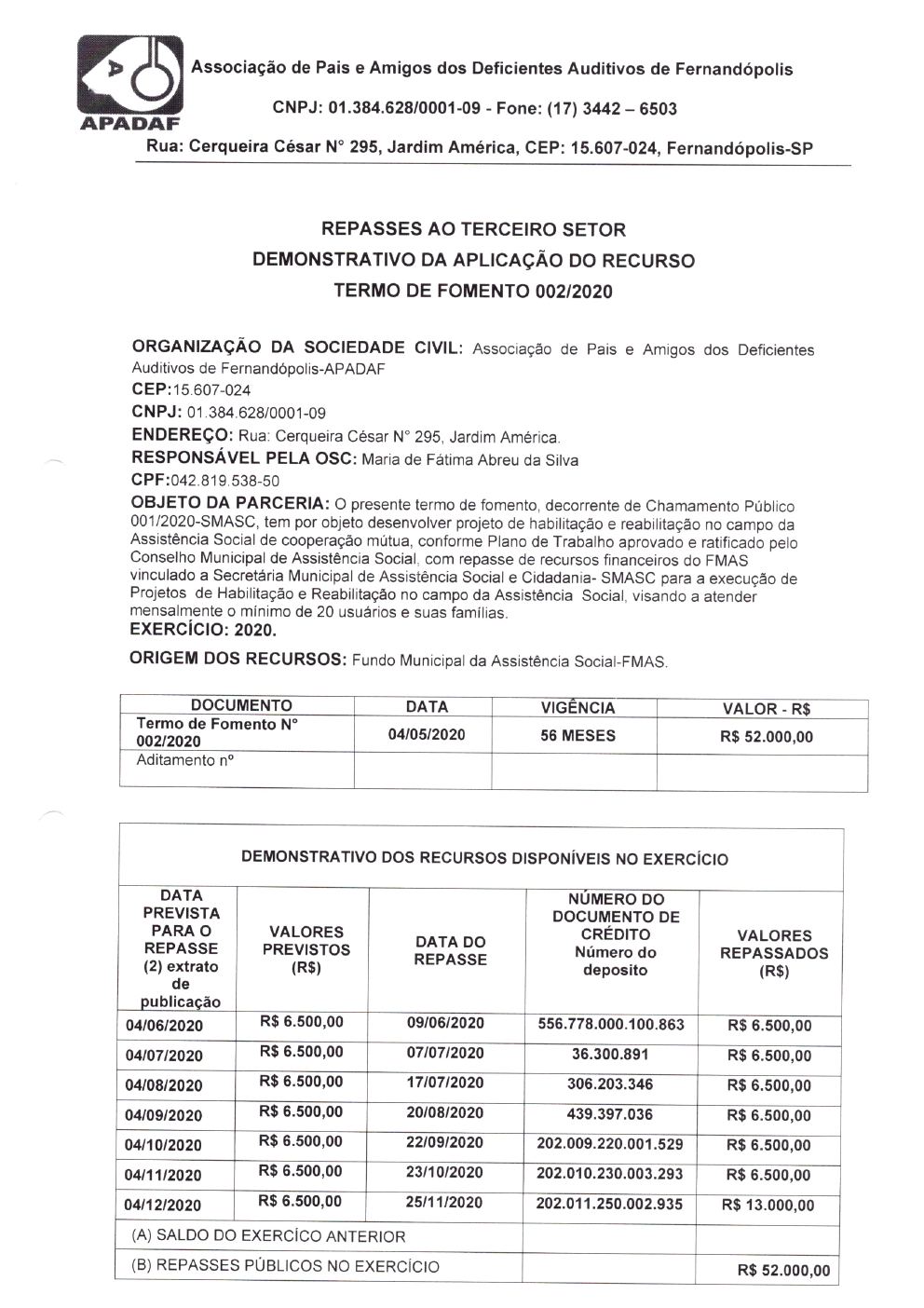 Página 9 de Prestação de Contas Anual — Habilitação e Reabilitação — 2020 — Parte 1