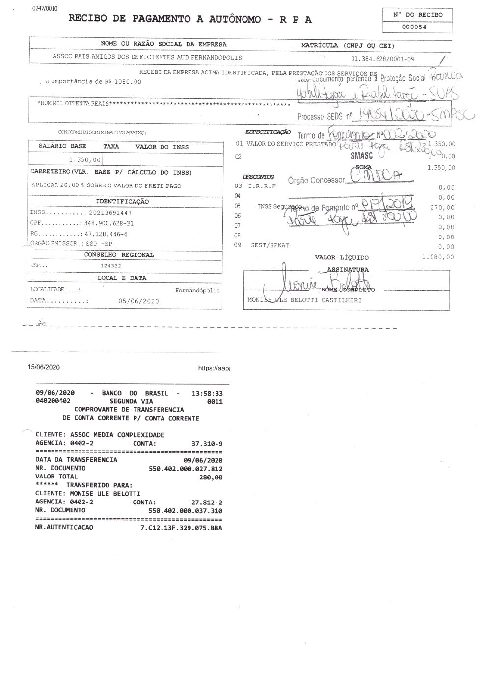 Página 35 de Prestação de Contas Anual — Habilitação e Reabilitação — 2020 — Parte 1