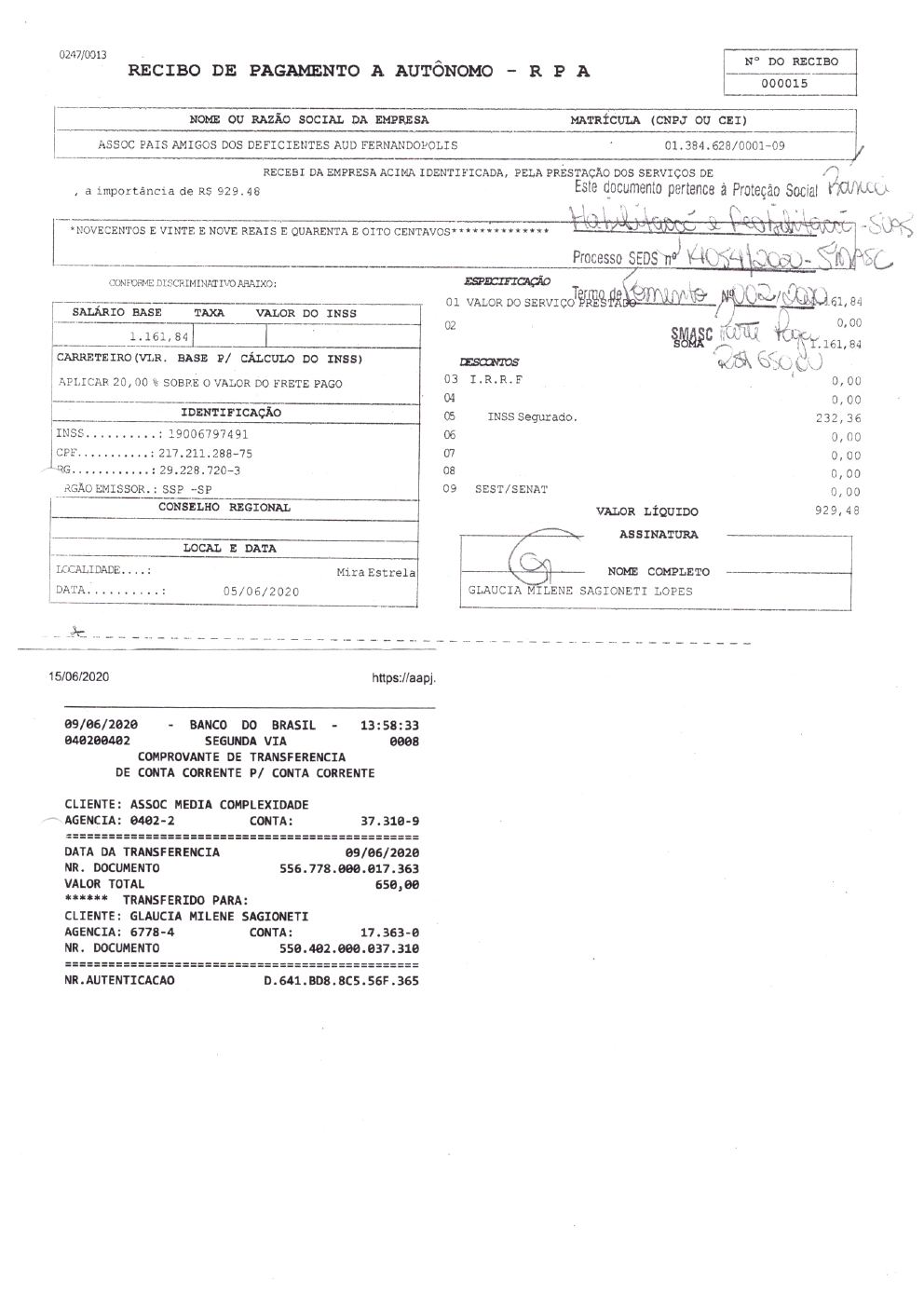 Página 38 de Prestação de Contas Anual — Habilitação e Reabilitação — 2020 — Parte 1