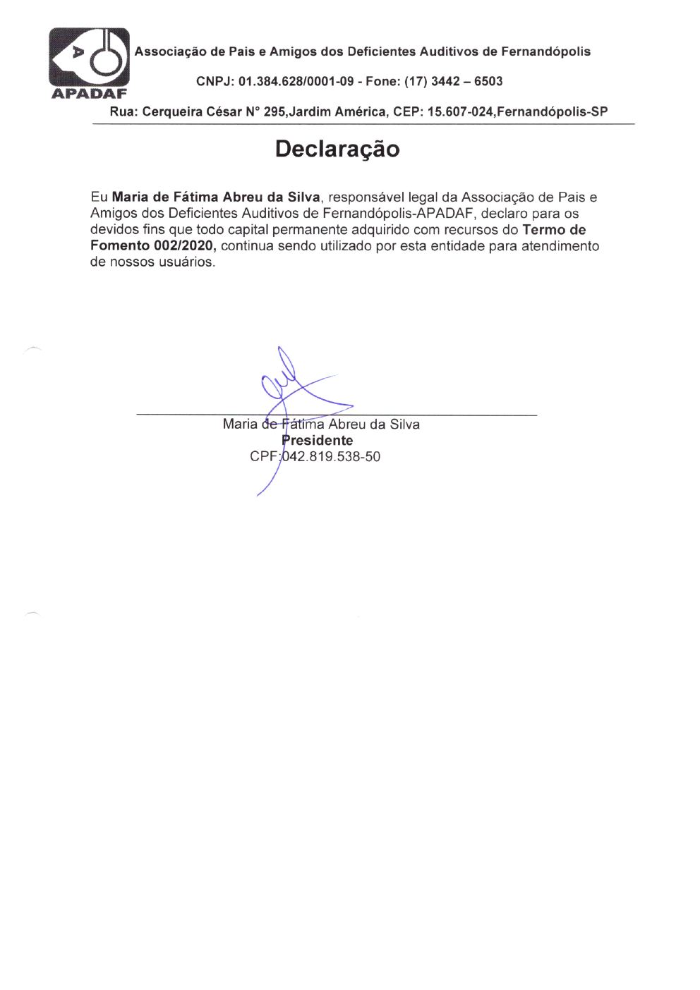 Página 29 de Prestação de Contas Anual — Habilitação e Reabilitação — 2020 — Parte 2 (Comprovantes)
