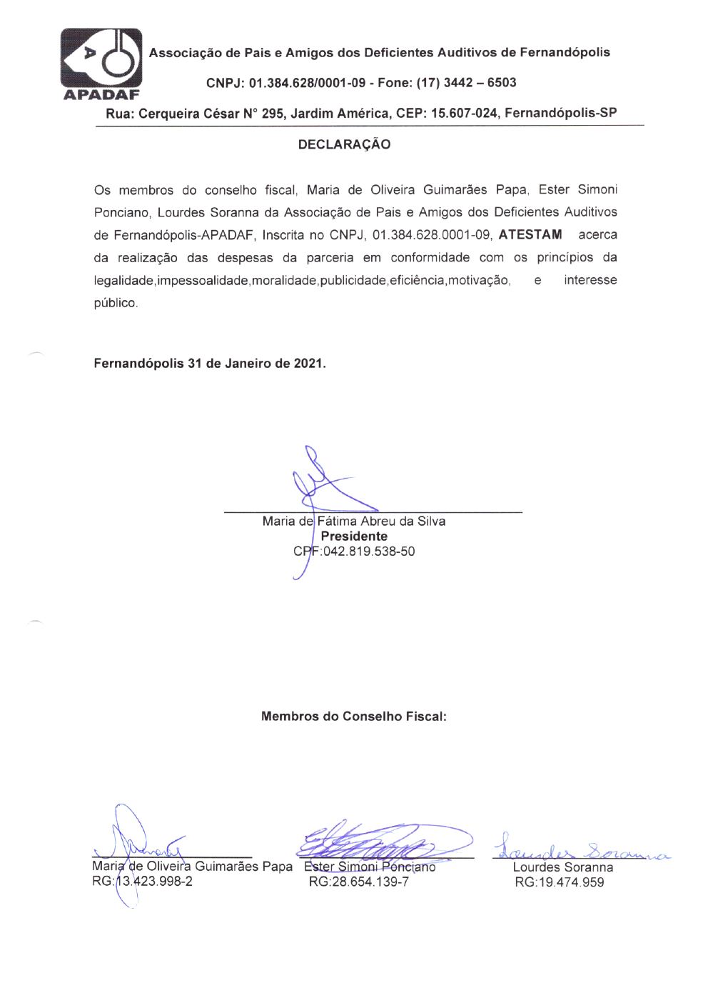 Página 32 de Prestação de Contas Anual — Habilitação e Reabilitação — 2020 — Parte 2 (Comprovantes)