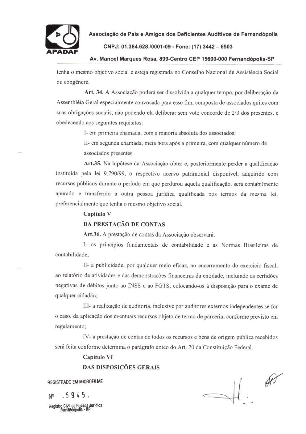 Página 31 de Prestação de Contas — 1º Termo Aditivo (COVID-19) ao Termo de Fomento nº 002/2020 — 2020