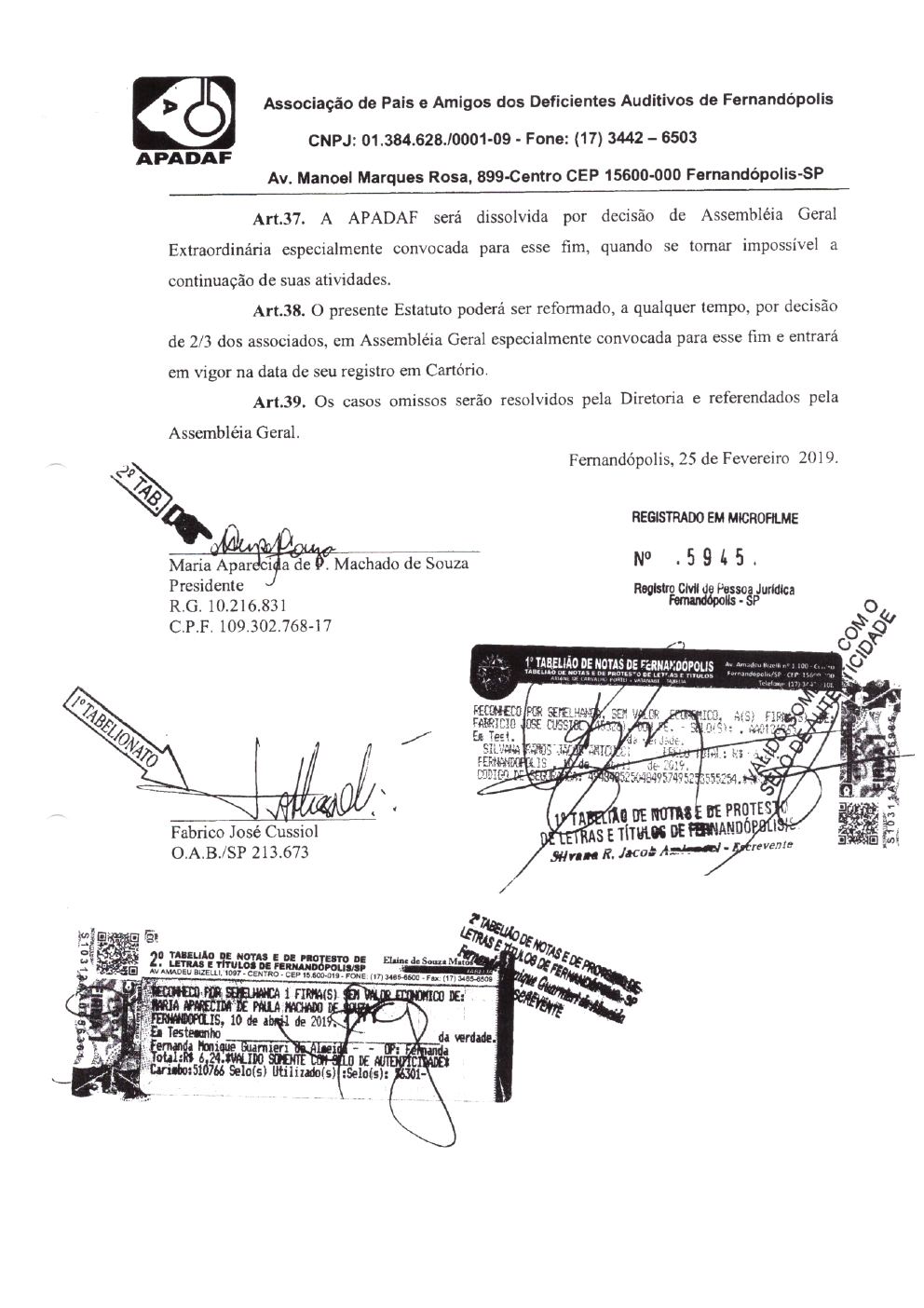 Página 32 de Prestação de Contas — 1º Termo Aditivo (COVID-19) ao Termo de Fomento nº 002/2020 — 2020