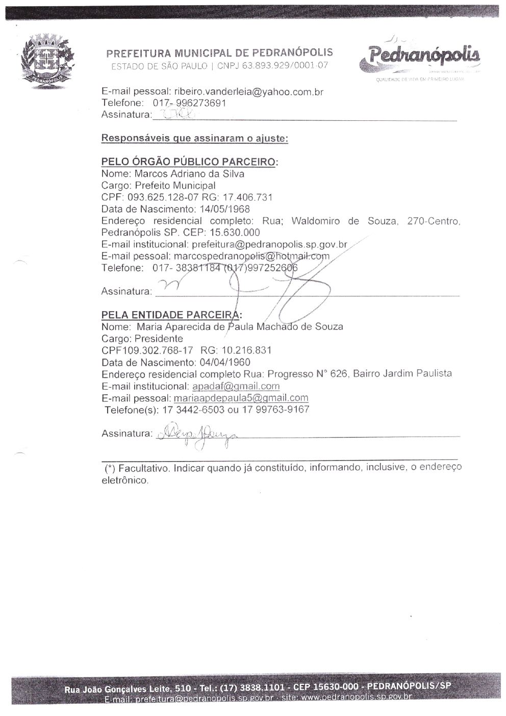 Página 11 de Prestação de Contas Anual — Pedranópolis — 2019 — Volume 1