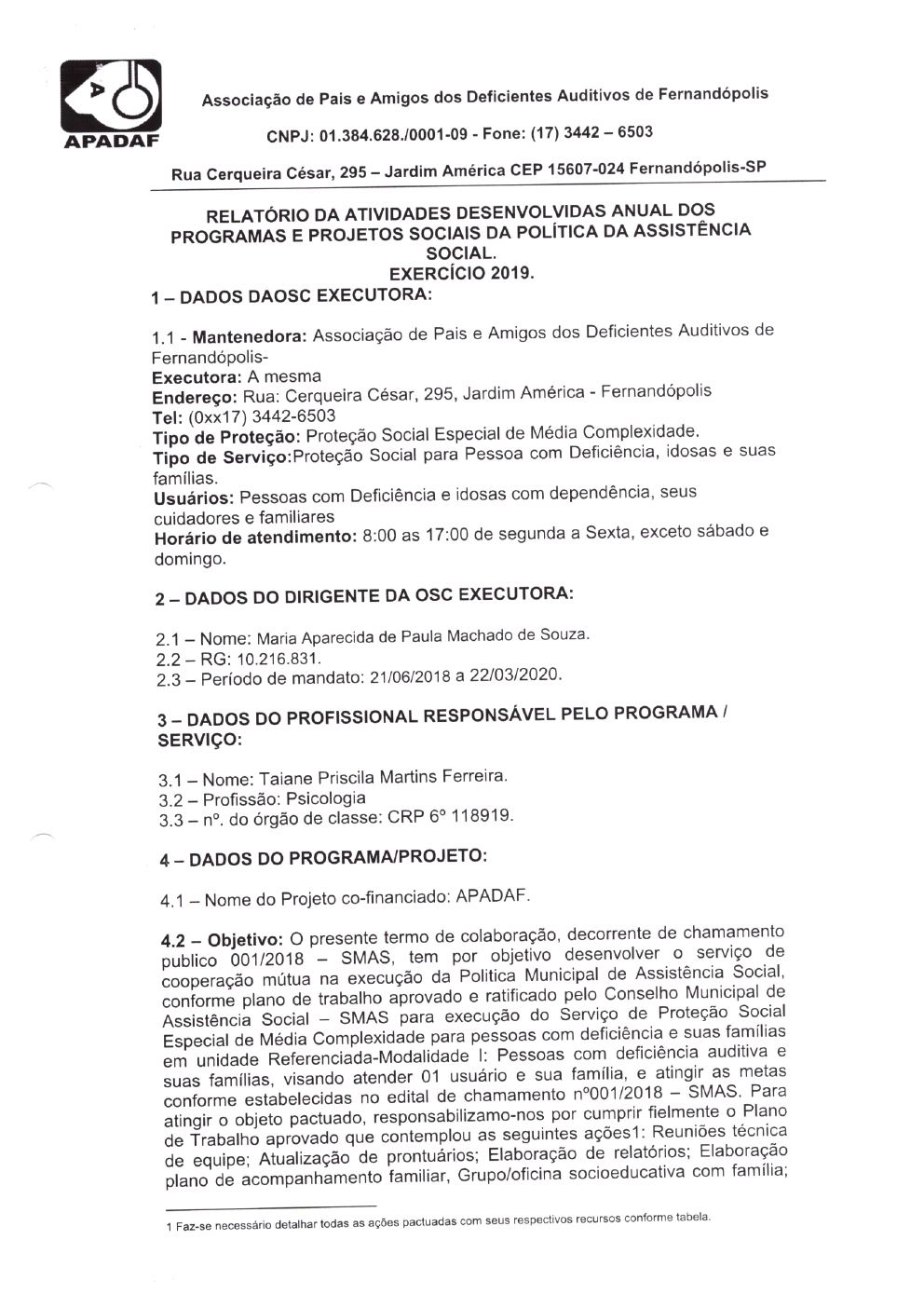 Página 25 de Prestação de Contas Anual — Pedranópolis — 2019 — Volume 1