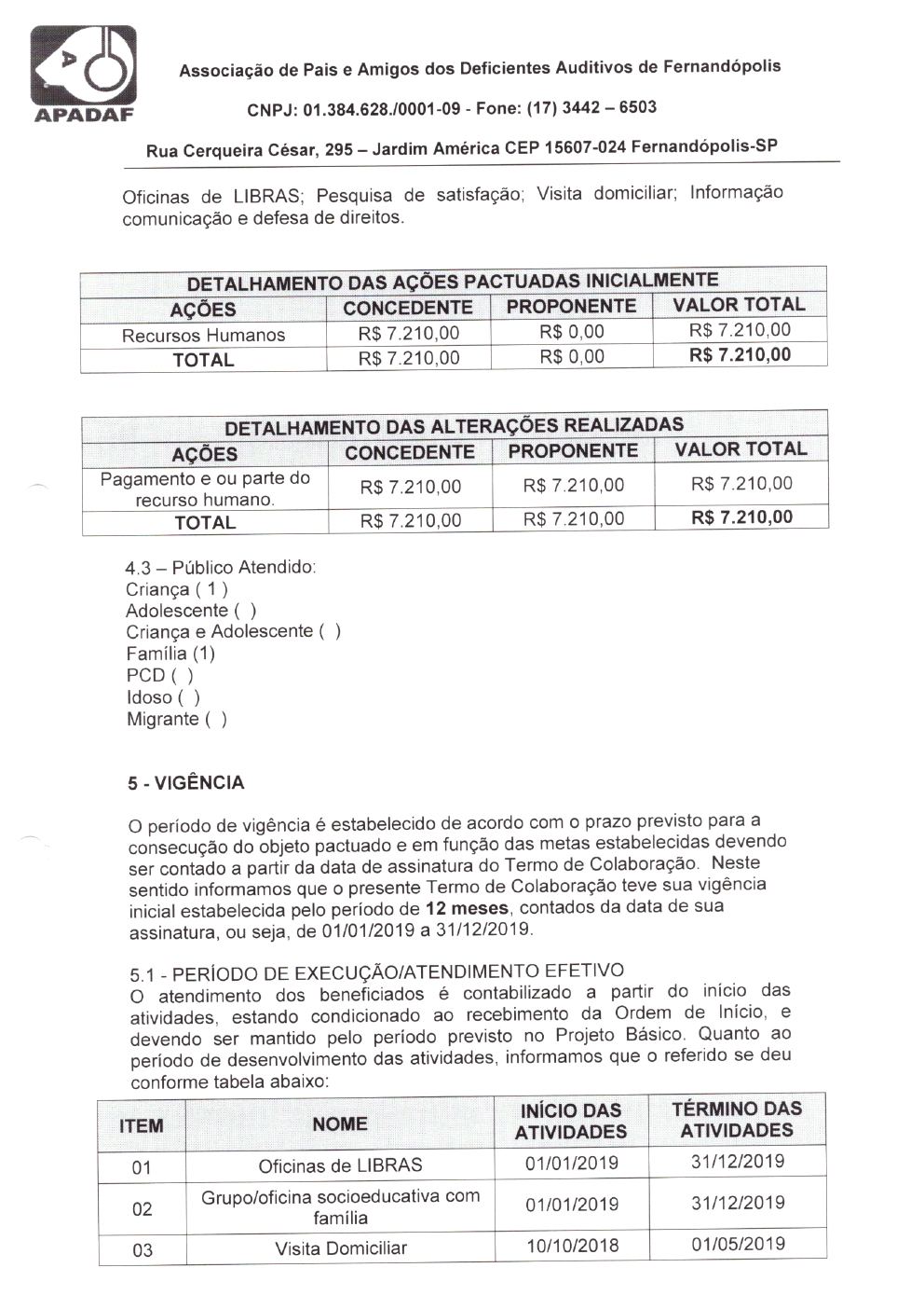 Página 26 de Prestação de Contas Anual — Pedranópolis — 2019 — Volume 1