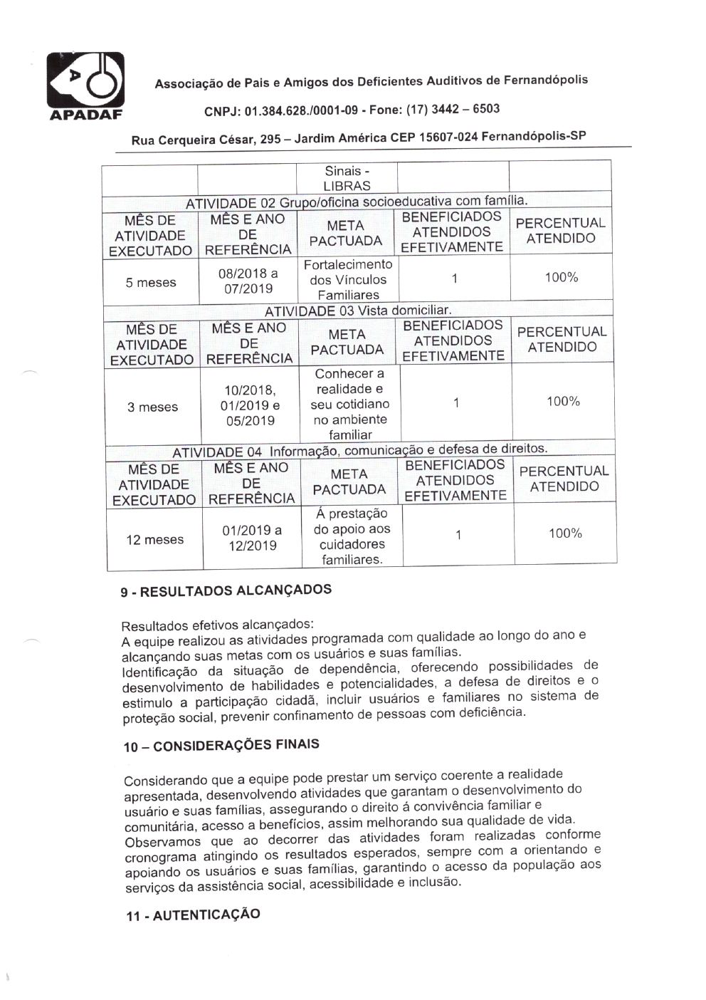 Página 30 de Prestação de Contas Anual — Pedranópolis — 2019 — Volume 1