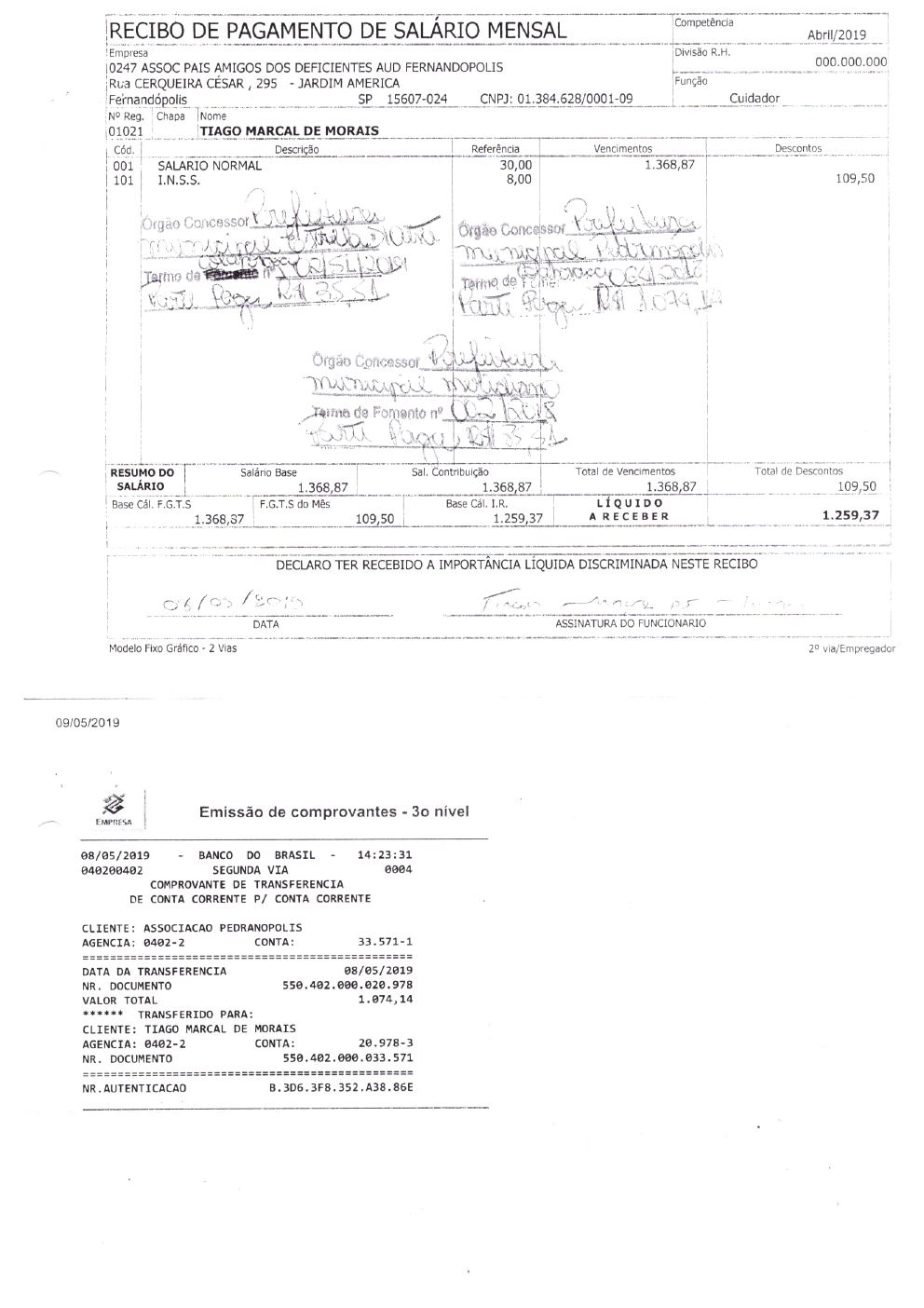 Página 7 de Prestação de Contas Anual — Pedranópolis — 2019 — Volume 2 (Extratos e Comprovantes)