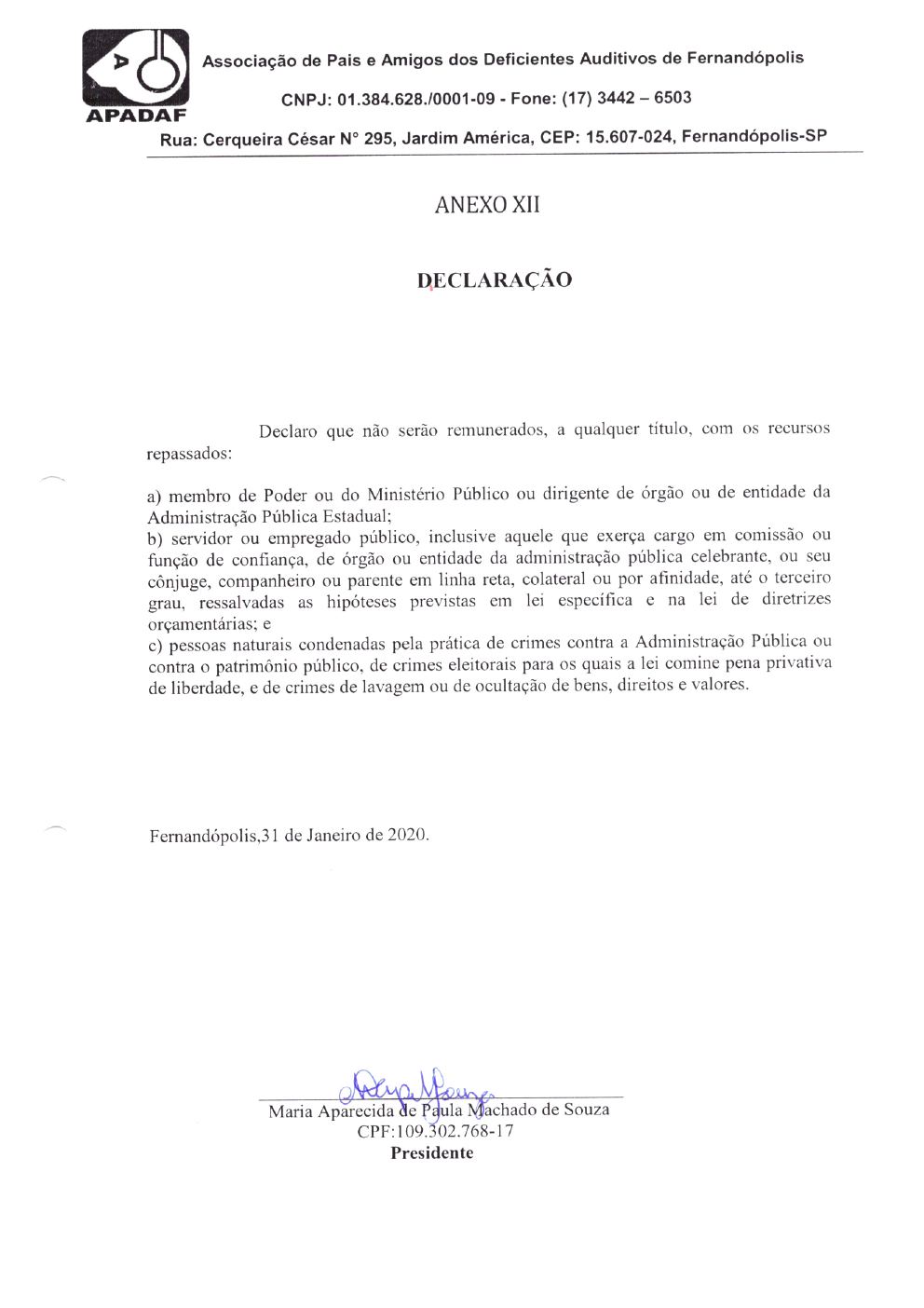 Página 23 de Prestação de Contas Anual — Pedranópolis — 2019 — Volume 2 (Extratos e Comprovantes)