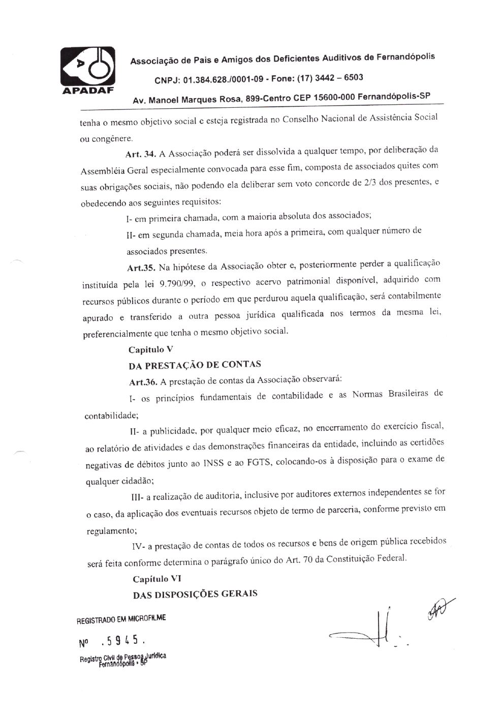 Página 2 de Prestação de Contas Anual — Pedranópolis — 2019 — Volume 3 (Documentos Institucionais)