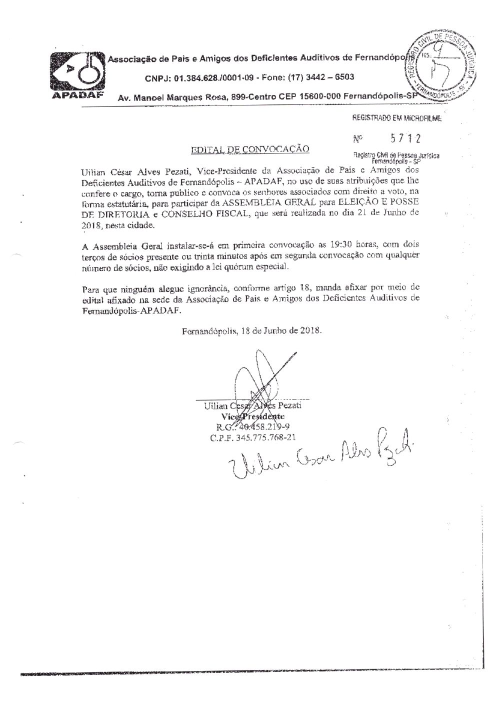 Página 7 de Prestação de Contas Anual — Pedranópolis — 2019 — Volume 3 (Documentos Institucionais)