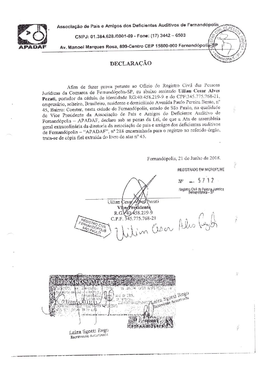 Página 8 de Prestação de Contas Anual — Pedranópolis — 2019 — Volume 3 (Documentos Institucionais)