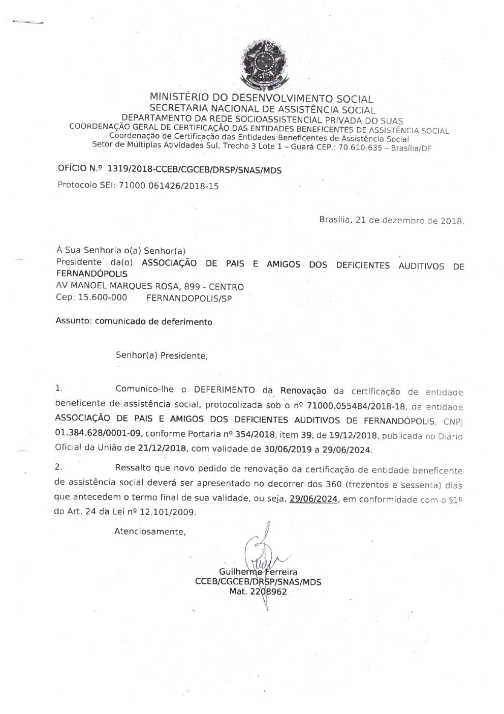 Página 17 de Prestação de Contas Anual — Pedranópolis — 2019 — Volume 3 (Documentos Institucionais)