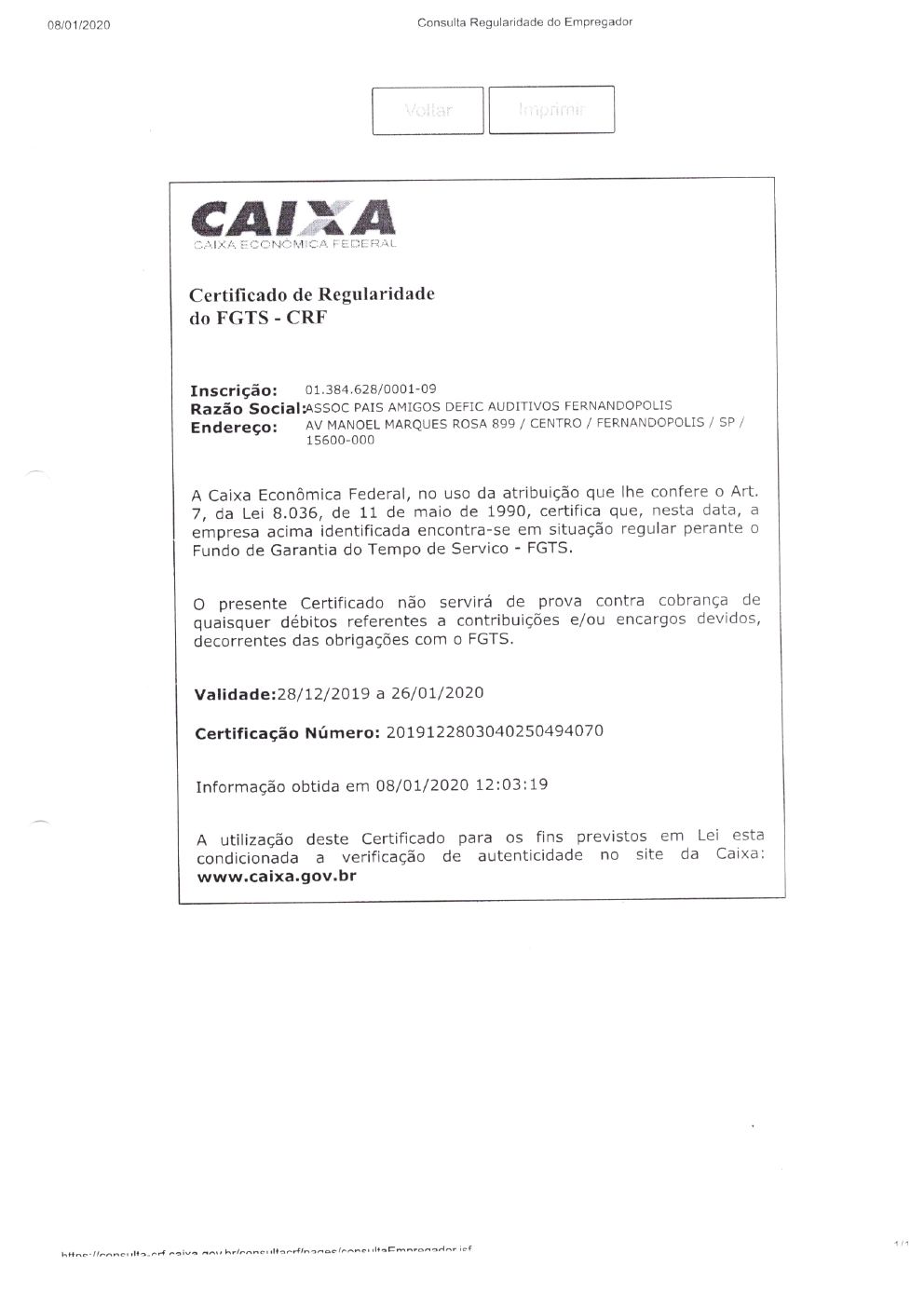 Página 20 de Prestação de Contas Anual — Pedranópolis — 2019 — Volume 3 (Documentos Institucionais)