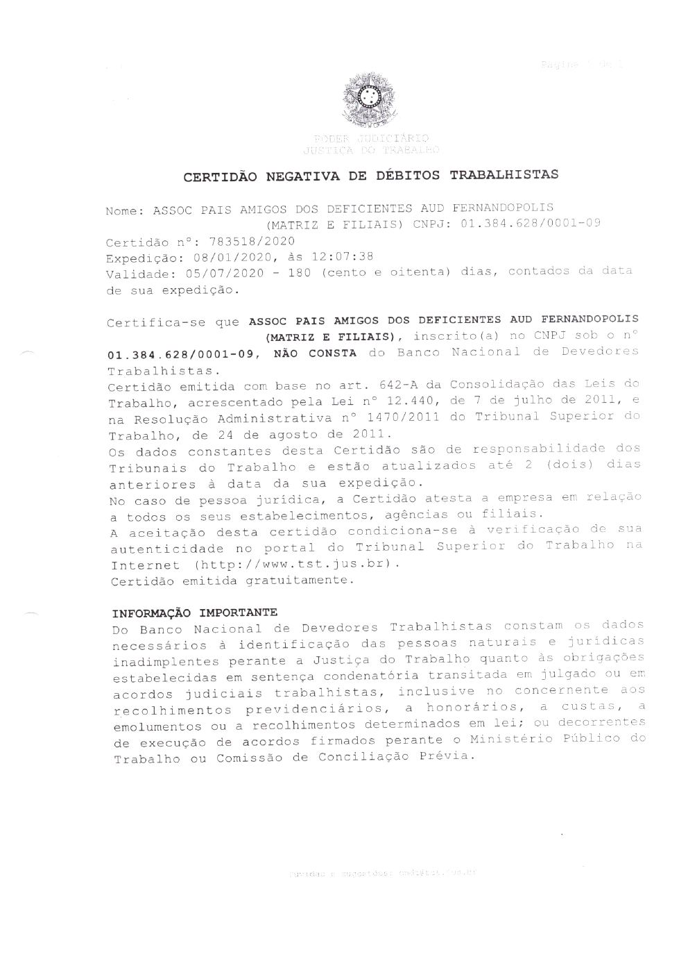 Página 21 de Prestação de Contas Anual — Pedranópolis — 2019 — Volume 3 (Documentos Institucionais)