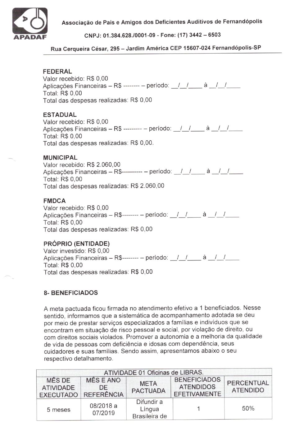 Página 30 de Prestação de Contas Anual — Pedranópolis — 2019 — Volume 4