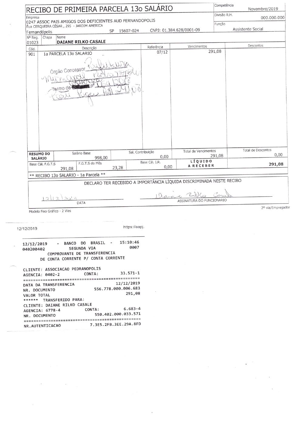 Página 5 de Prestação de Contas Anual — Pedranópolis — 2019 — Volume 5 (Extratos e Comprovantes)