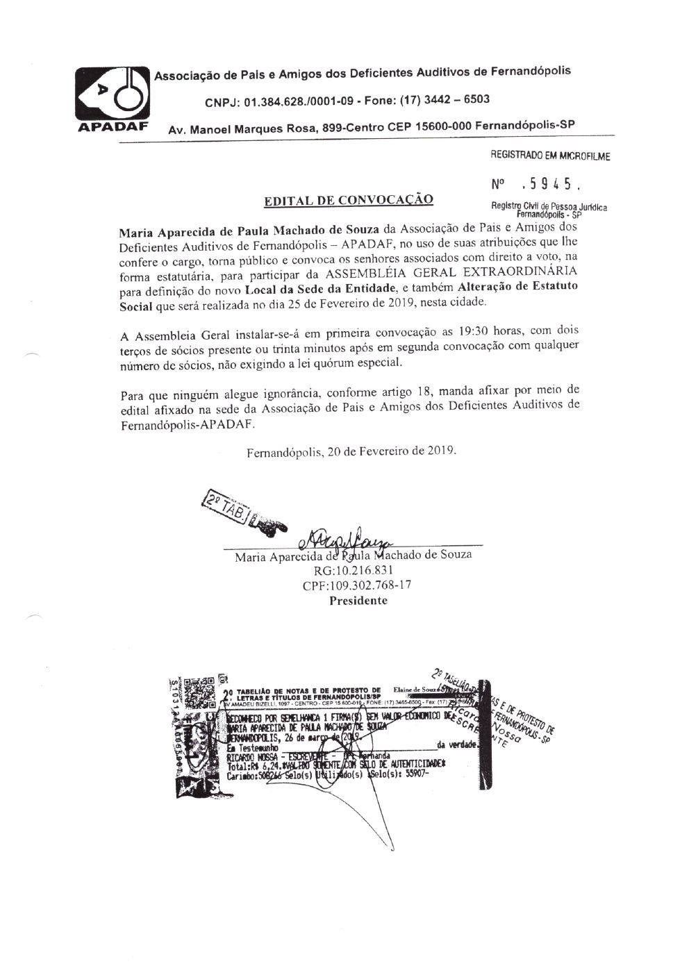 Página 34 de Prestação de Contas Anual — Pedranópolis — 2019 — Volume 5 (Extratos e Comprovantes)