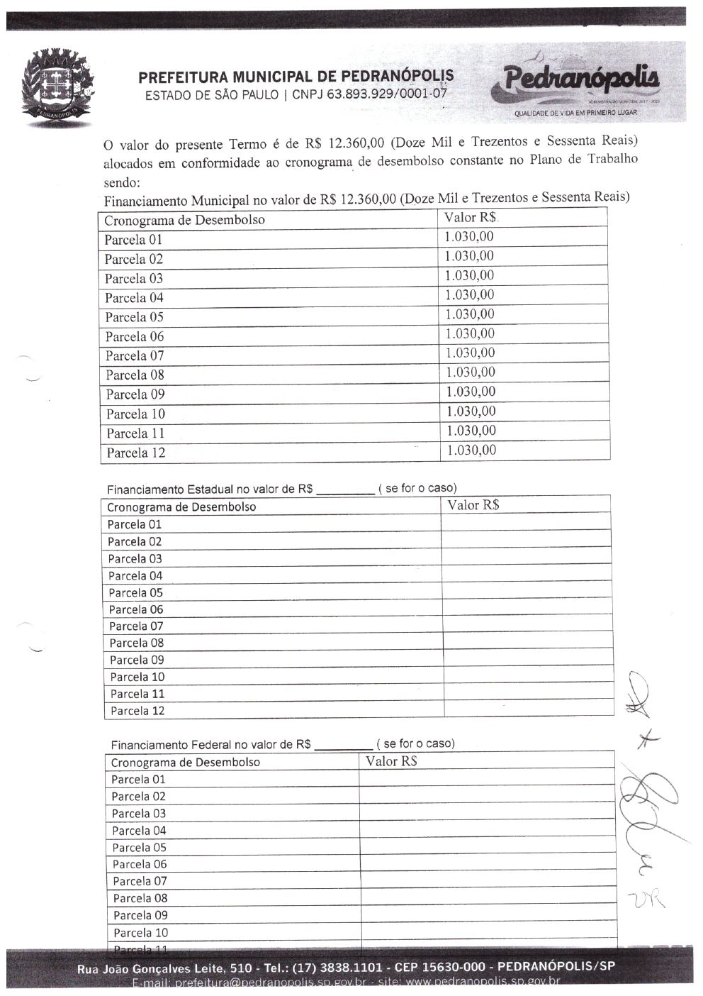 Página 6 de Prestação de Contas Anual — Pedranópolis — 2020 — Volume 1