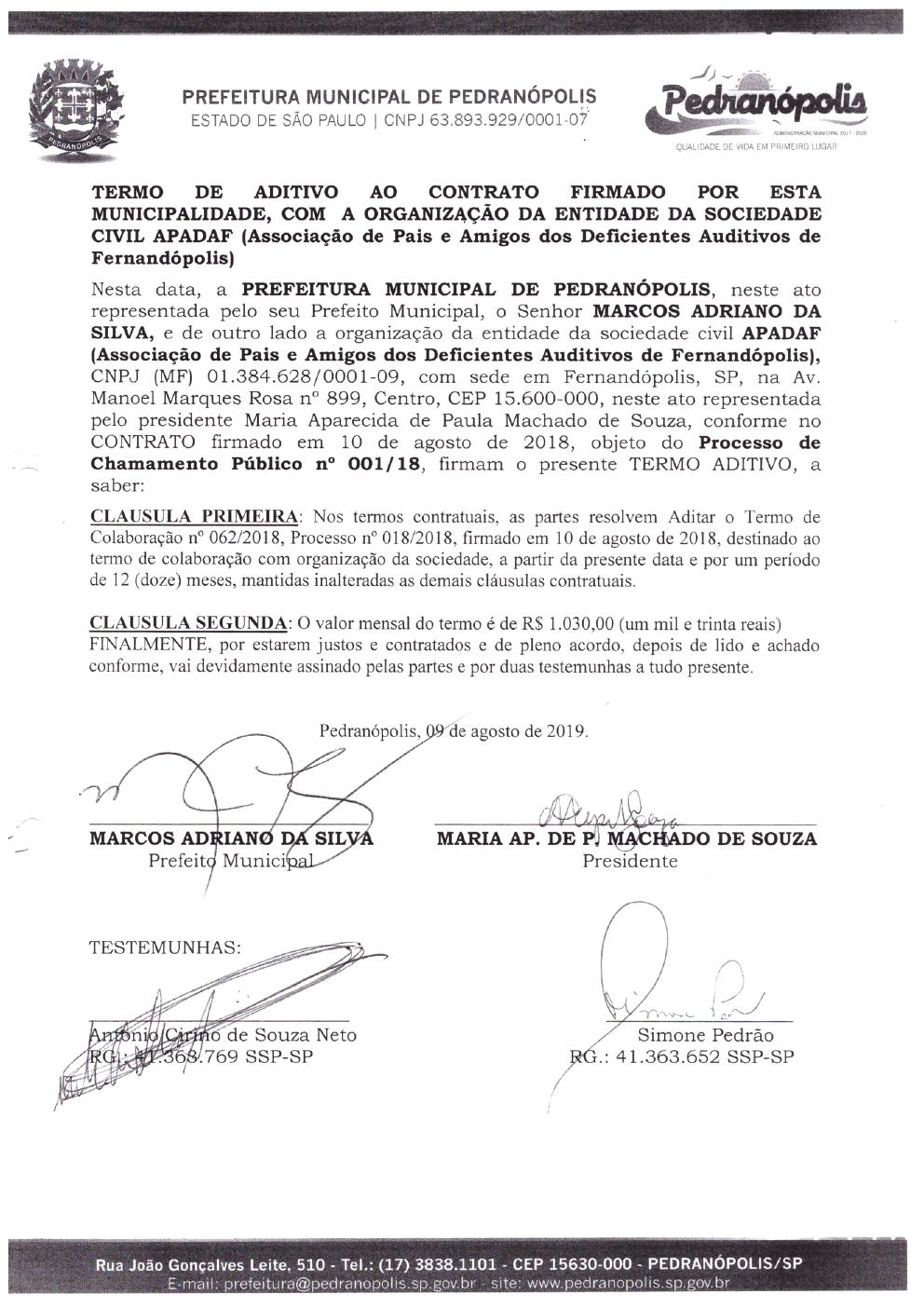 Página 10 de Prestação de Contas Anual — Pedranópolis — 2020 — Volume 1