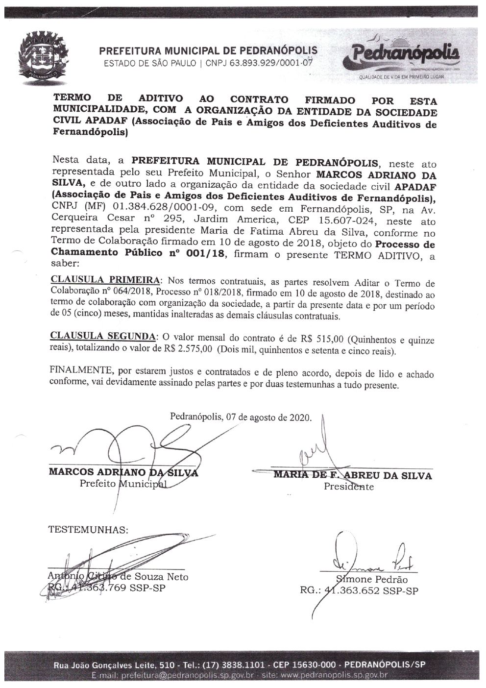 Página 11 de Prestação de Contas Anual — Pedranópolis — 2020 — Volume 1