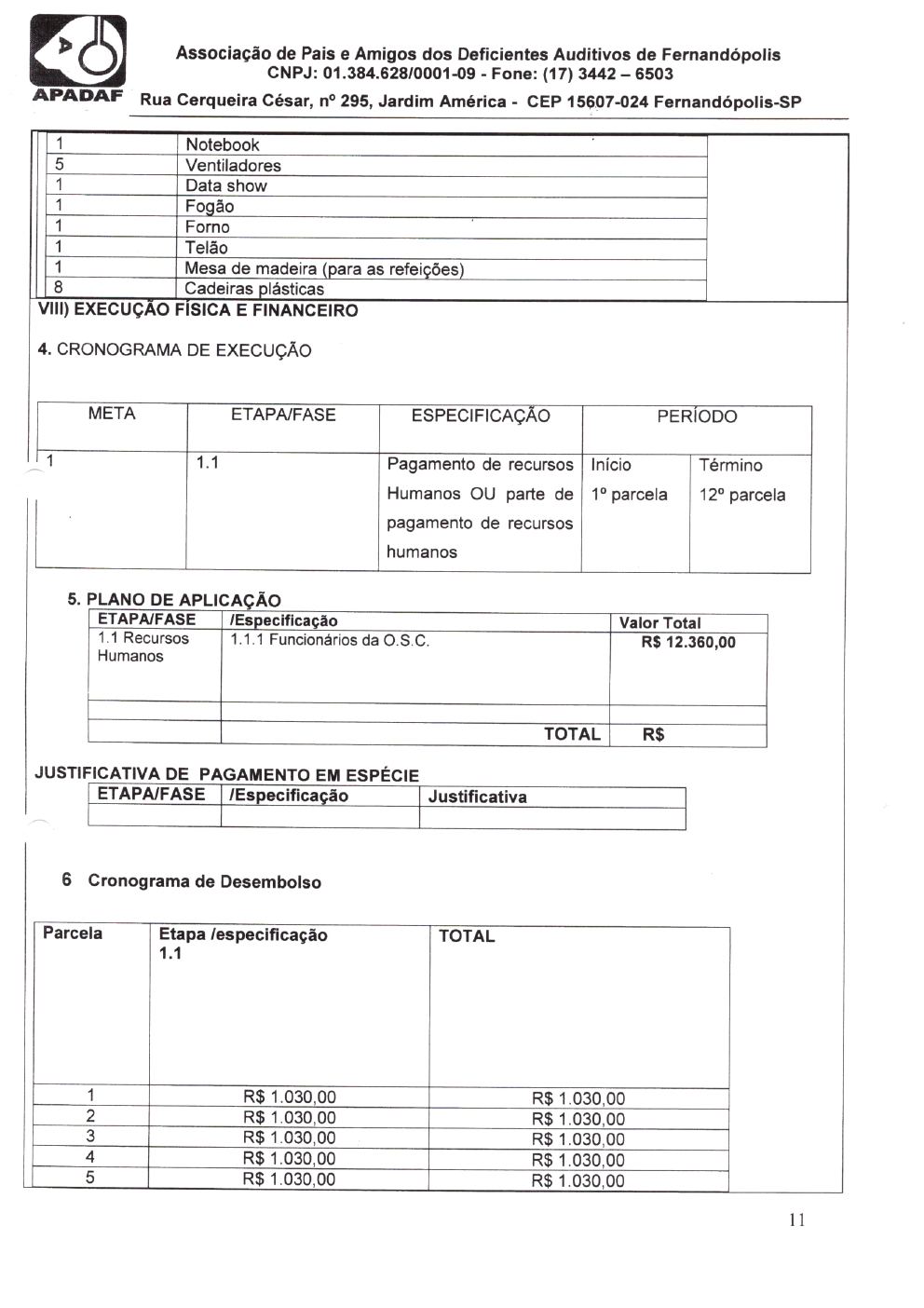 Página 22 de Prestação de Contas Anual — Pedranópolis — 2020 — Volume 1