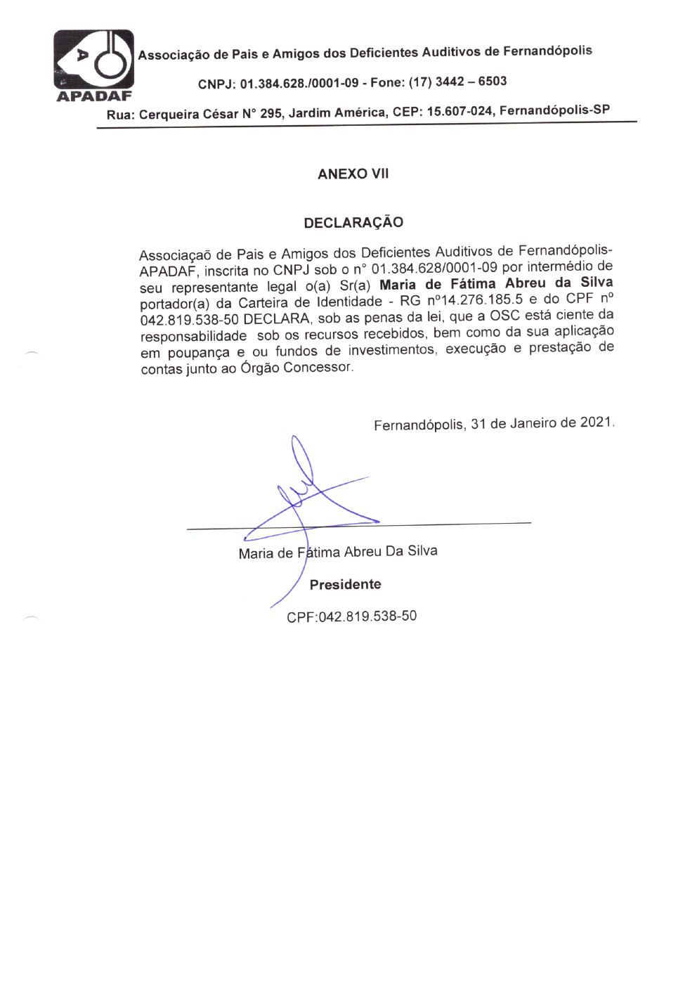 Página 28 de Prestação de Contas Anual — Pedranópolis — 2020 — Volume 1