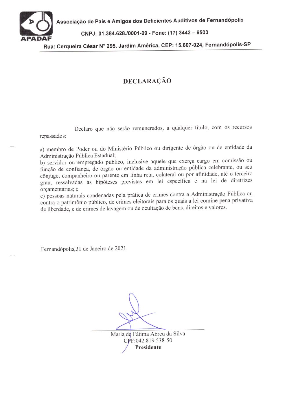 Página 18 de Prestação de Contas Anual — Pedranópolis — 2020 — Volume 2 (Recibos e Comprovantes)