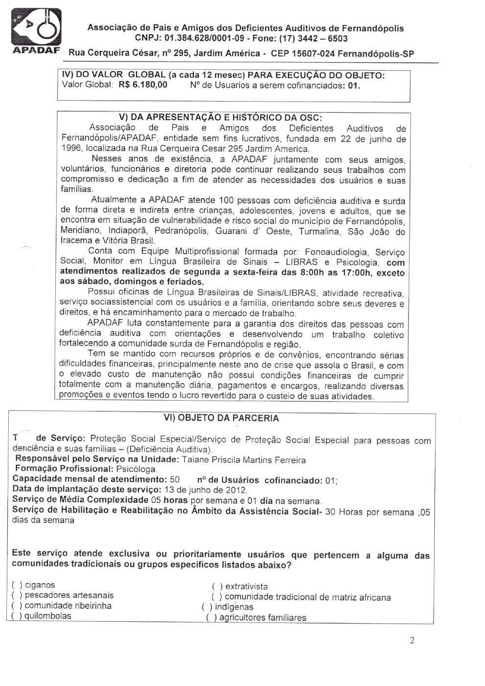 Página 13 de Prestação de Contas Anual — Pedranópolis — 2020 — Volume 3