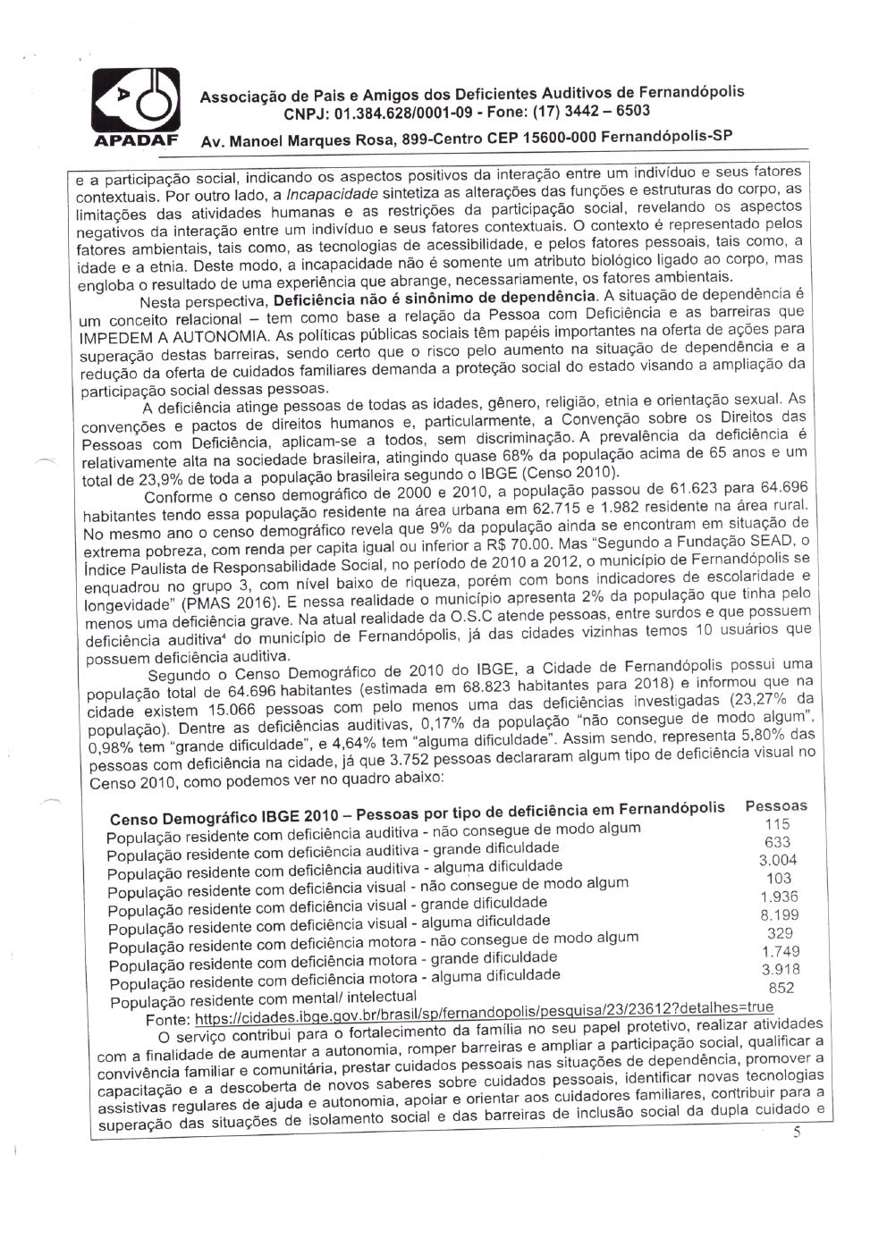 Página 6 de Prestação de Contas Anual — Meridiano — 2019 — Volume 1
