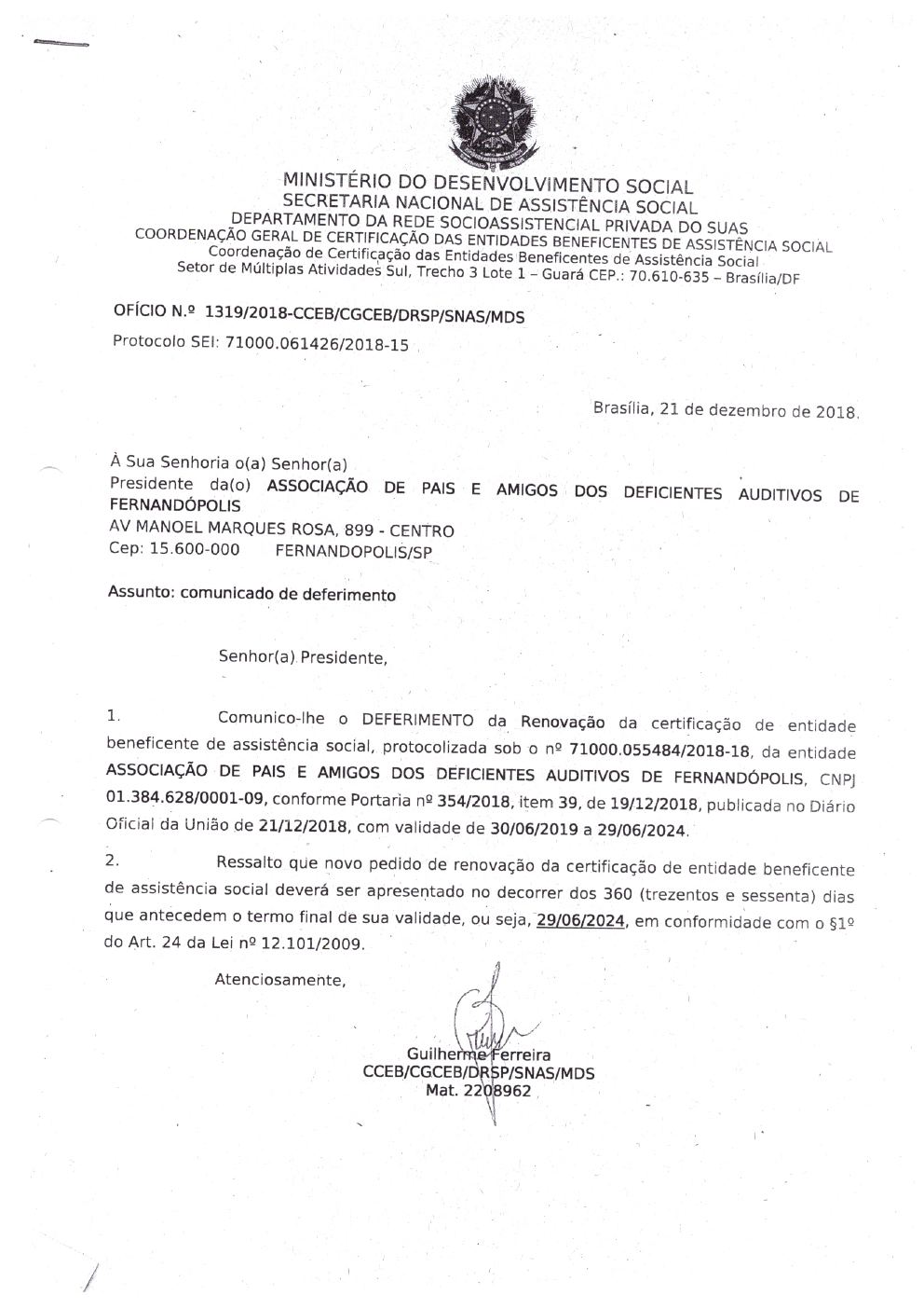 Página 6 de Prestação de Contas Anual — Meridiano — 2019 — Volume 2 (Documentos Institucionais)