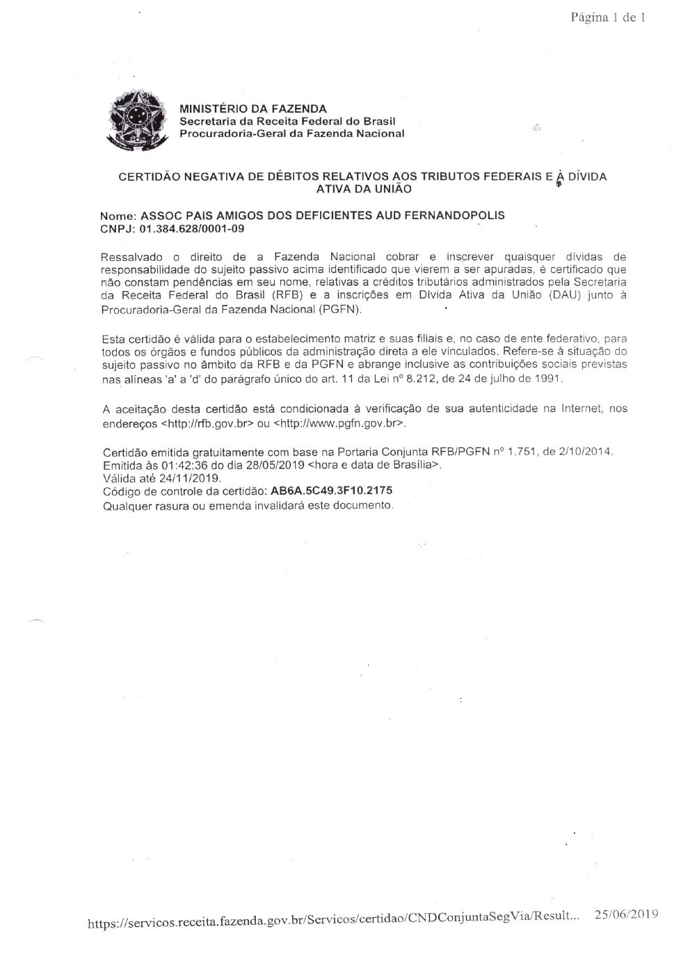 Página 8 de Prestação de Contas Anual — Meridiano — 2019 — Volume 2 (Documentos Institucionais)