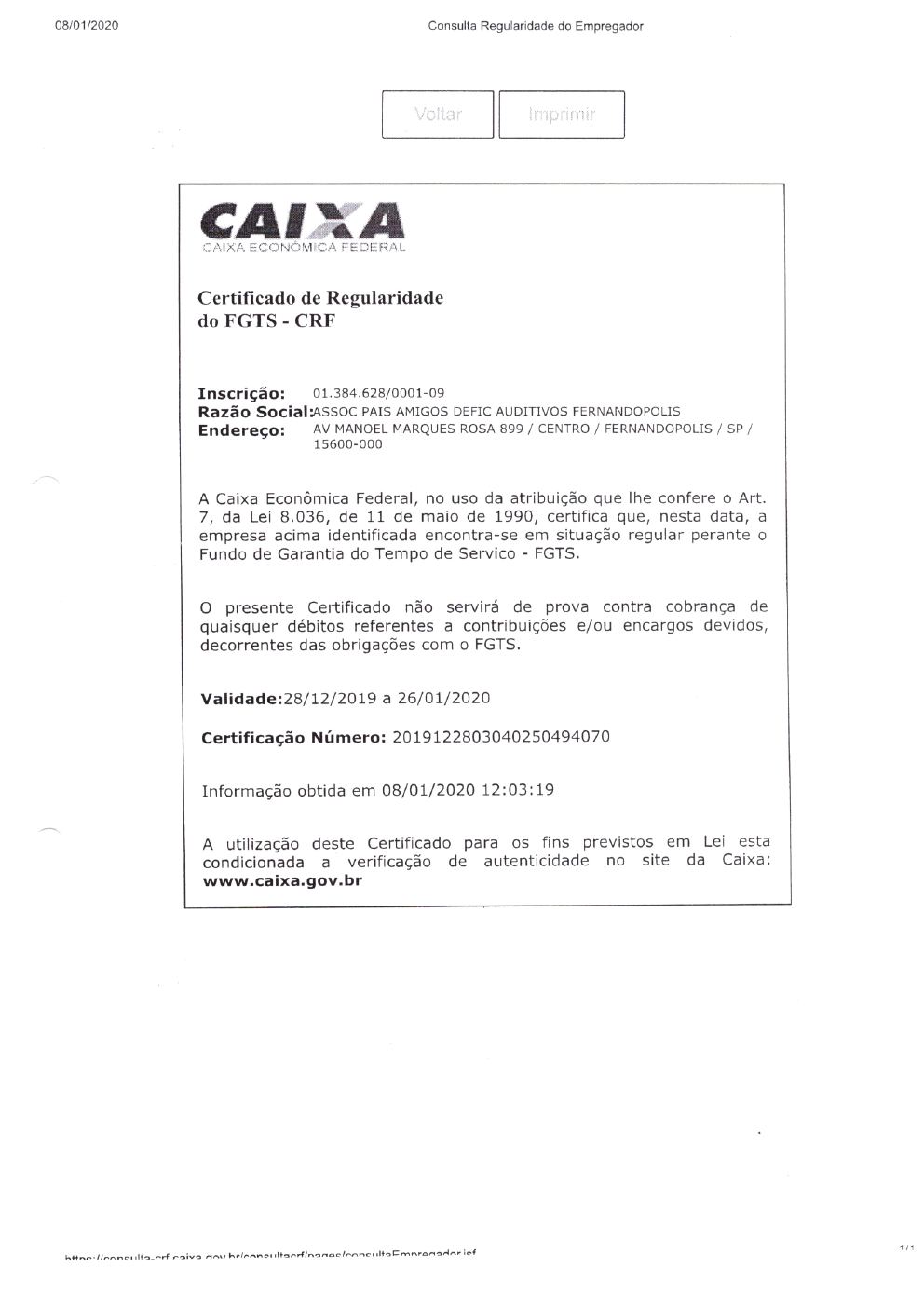 Página 9 de Prestação de Contas Anual — Meridiano — 2019 — Volume 2 (Documentos Institucionais)