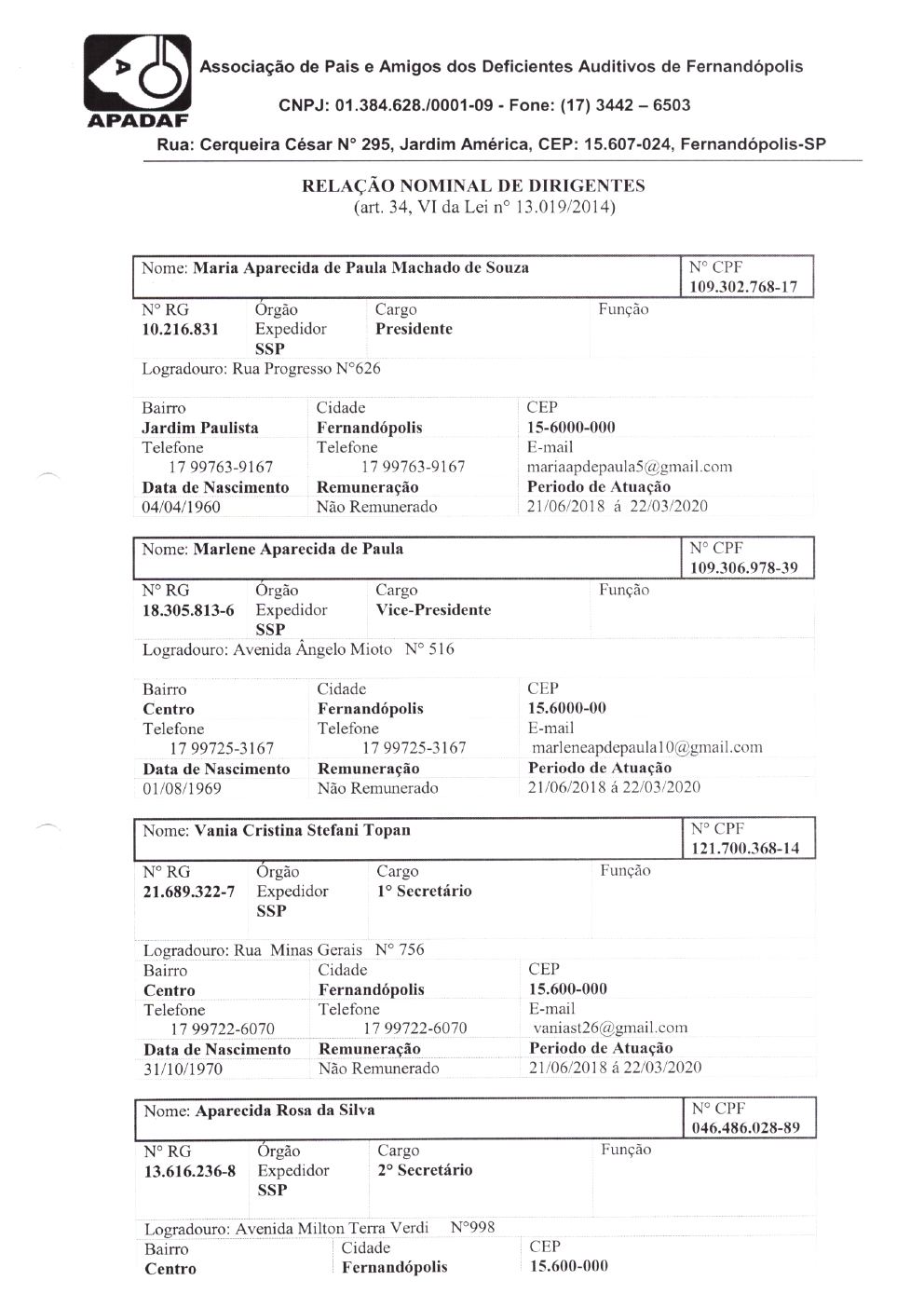 Página 16 de Prestação de Contas Anual — Meridiano — 2019 — Volume 2 (Documentos Institucionais)