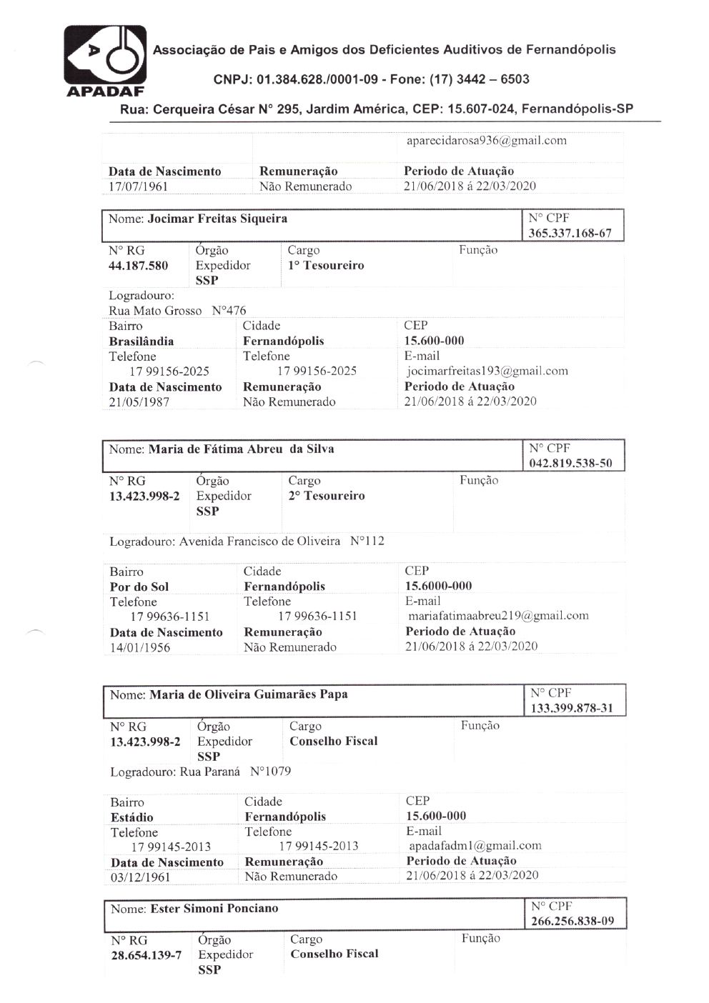 Página 17 de Prestação de Contas Anual — Meridiano — 2019 — Volume 2 (Documentos Institucionais)