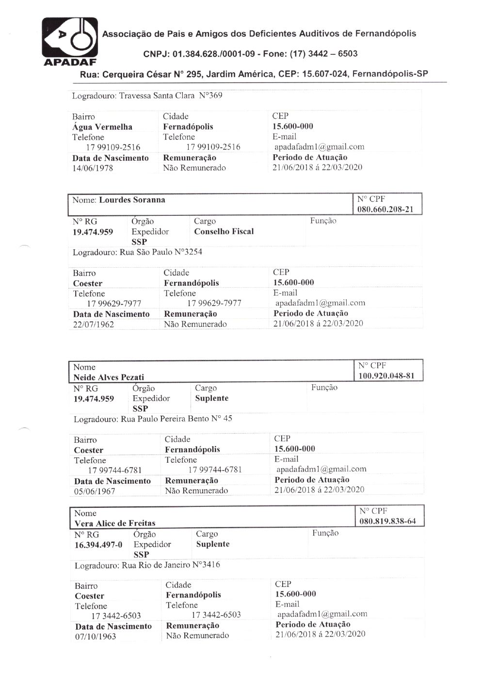Página 18 de Prestação de Contas Anual — Meridiano — 2019 — Volume 2 (Documentos Institucionais)