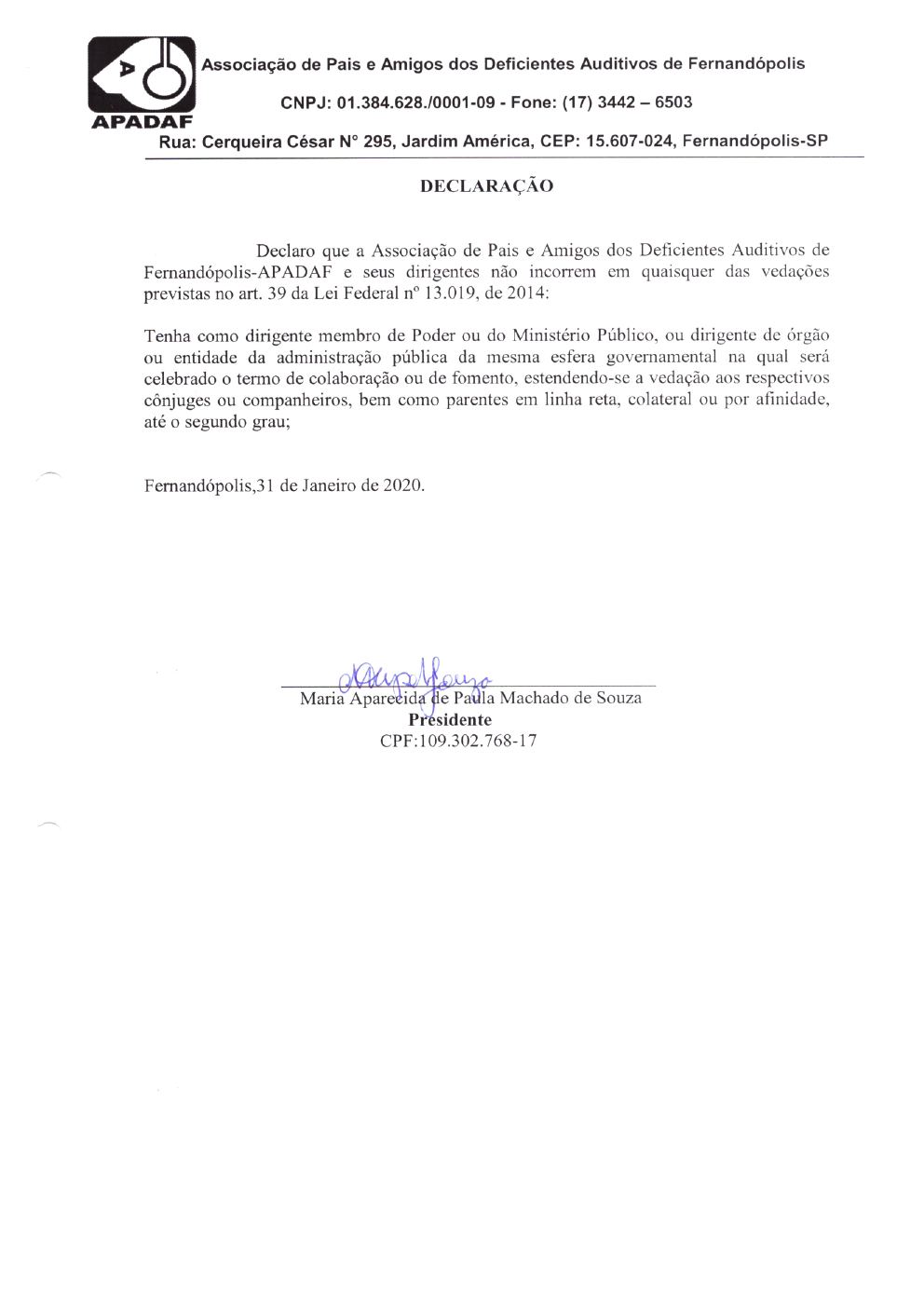 Página 20 de Prestação de Contas Anual — Meridiano — 2019 — Volume 2 (Documentos Institucionais)