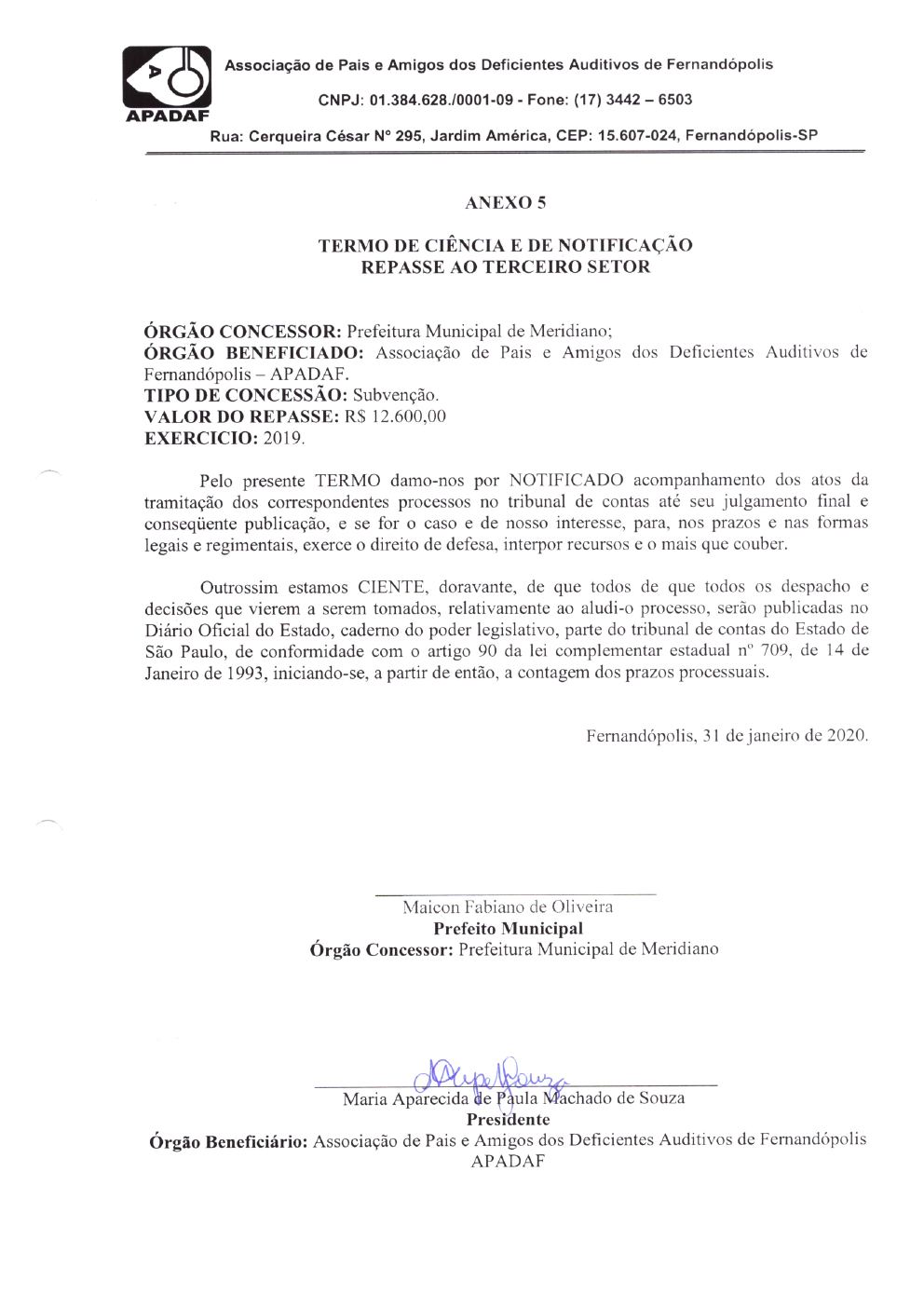 Página 22 de Prestação de Contas Anual — Meridiano — 2019 — Volume 2 (Documentos Institucionais)