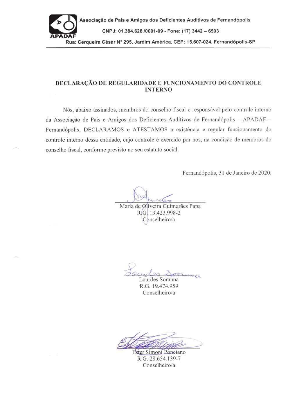Página 24 de Prestação de Contas Anual — Meridiano — 2019 — Volume 2 (Documentos Institucionais)