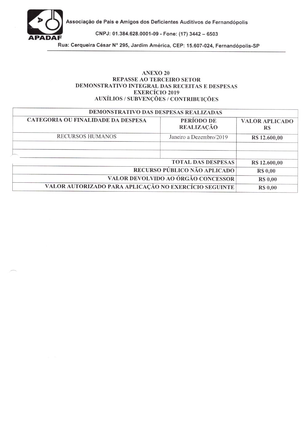 Página 38 de Prestação de Contas Anual — Meridiano — 2019 — Volume 2 (Documentos Institucionais)