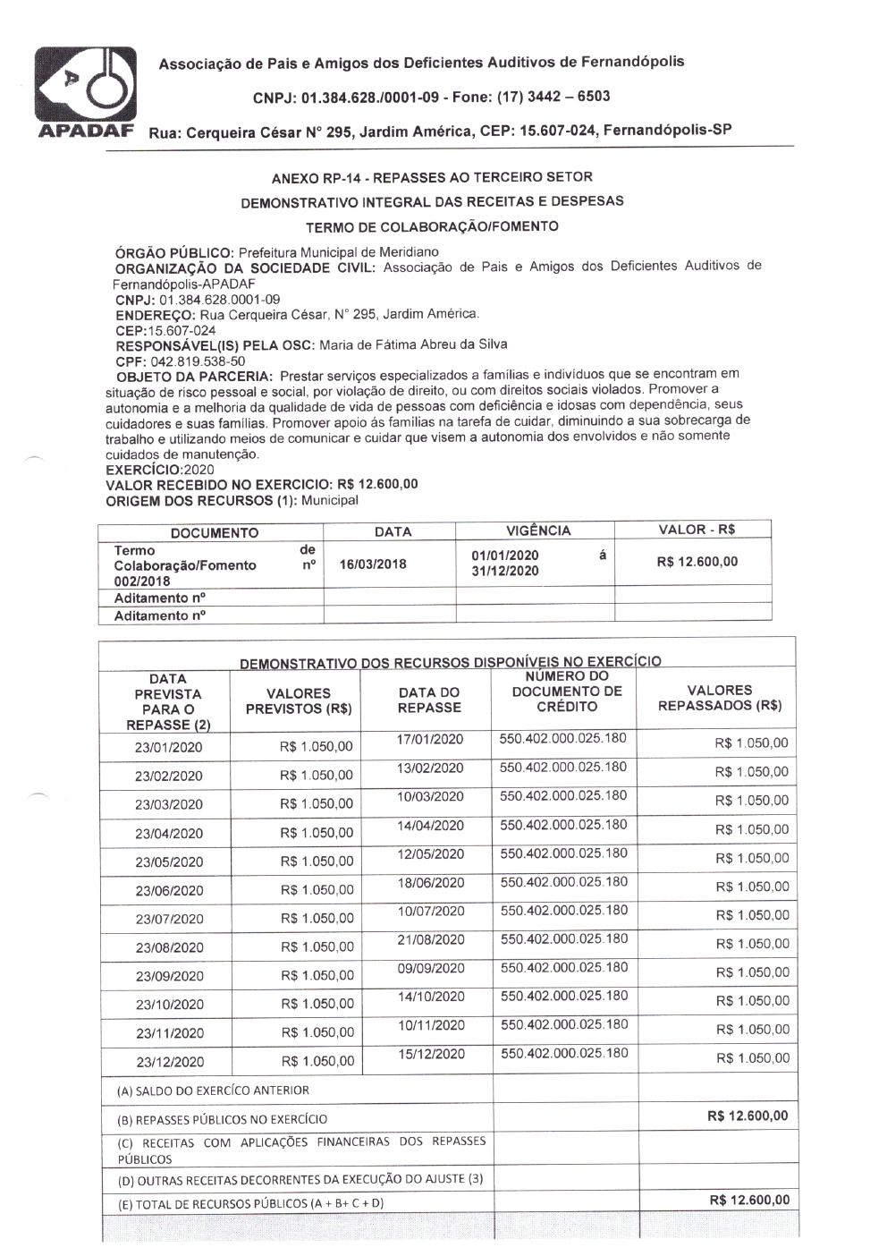 Página 33 de Prestação de Contas Anual — Meridiano — 2020 — Volume 1