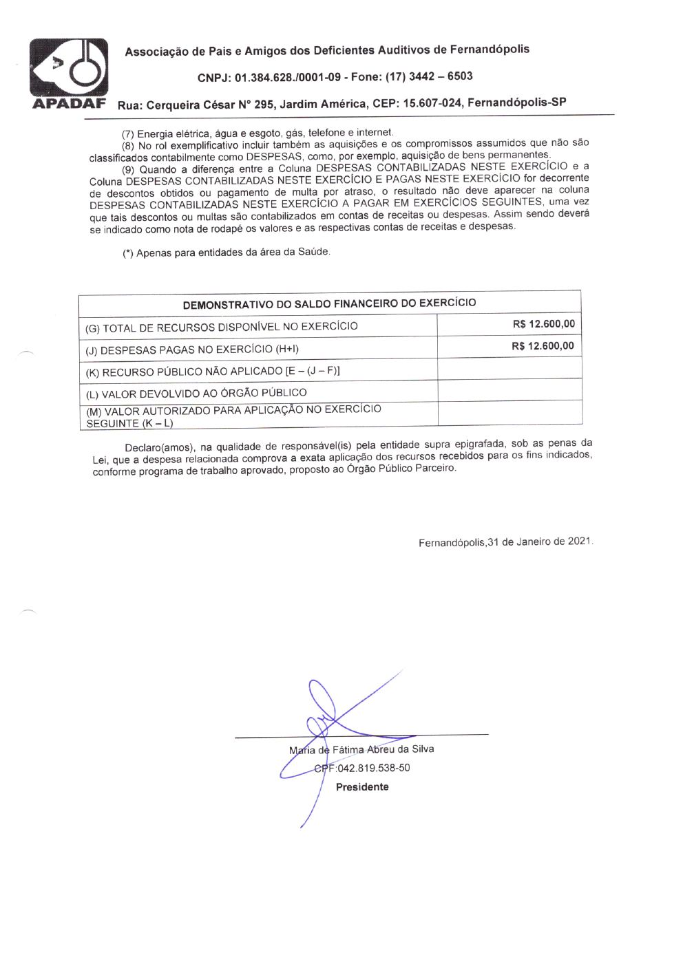 Página 35 de Prestação de Contas Anual — Meridiano — 2020 — Volume 1