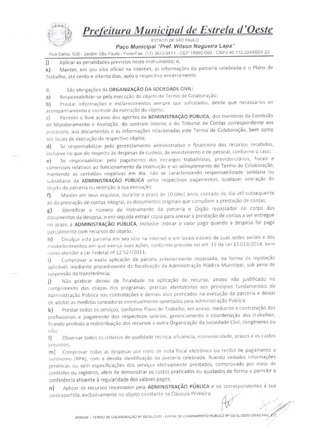 Página 11 de Prestação de Contas Anual — Estrela d'Oeste — 2020