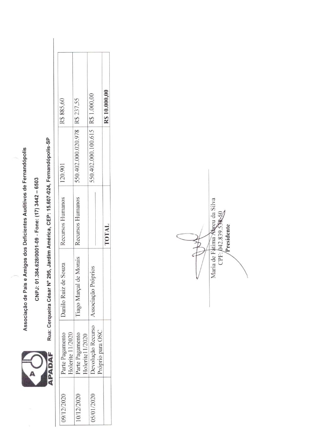 Página 19 de Prestação de Contas Anual — Estrela d'Oeste — 2020