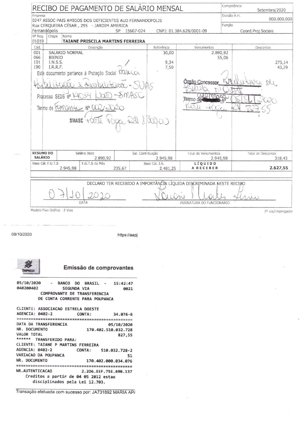 Página 38 de Prestação de Contas Anual — Estrela d'Oeste — 2020