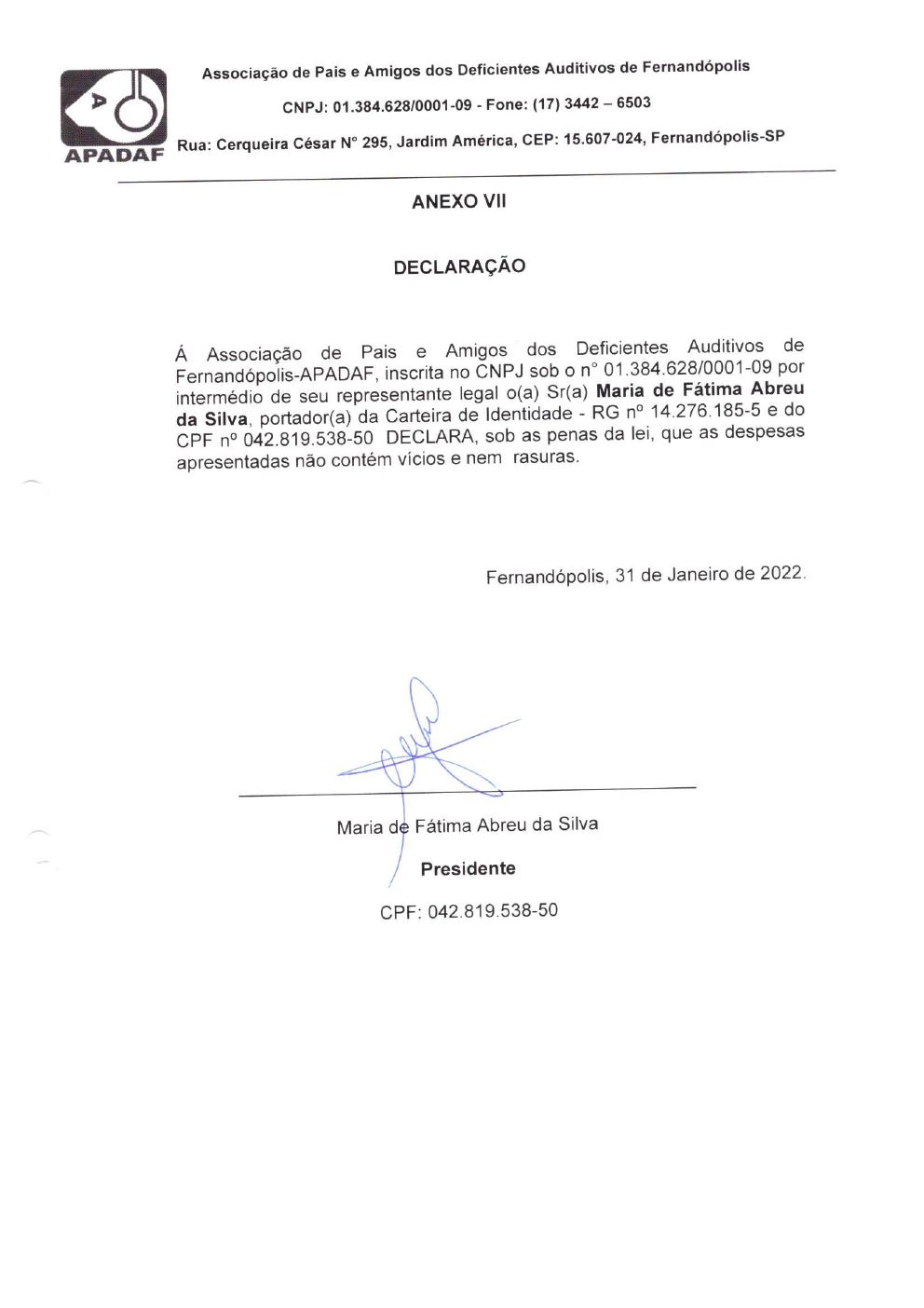 Página 10 de Prestação de Contas Anual — Estrela d'Oeste — 2021