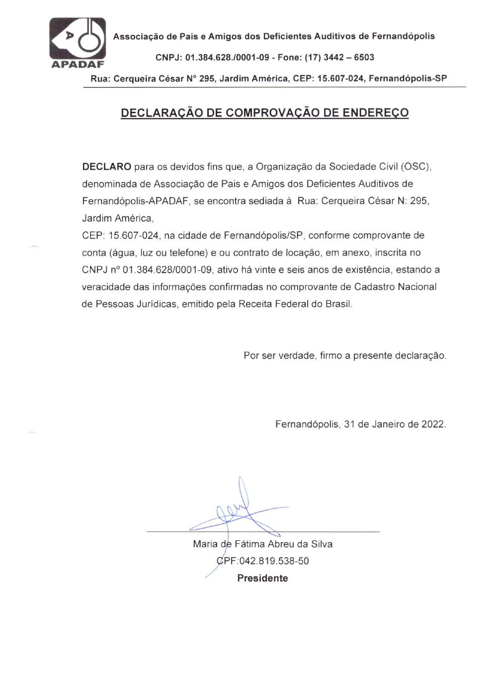 Página 16 de Prestação de Contas Anual — Estrela d'Oeste — 2021