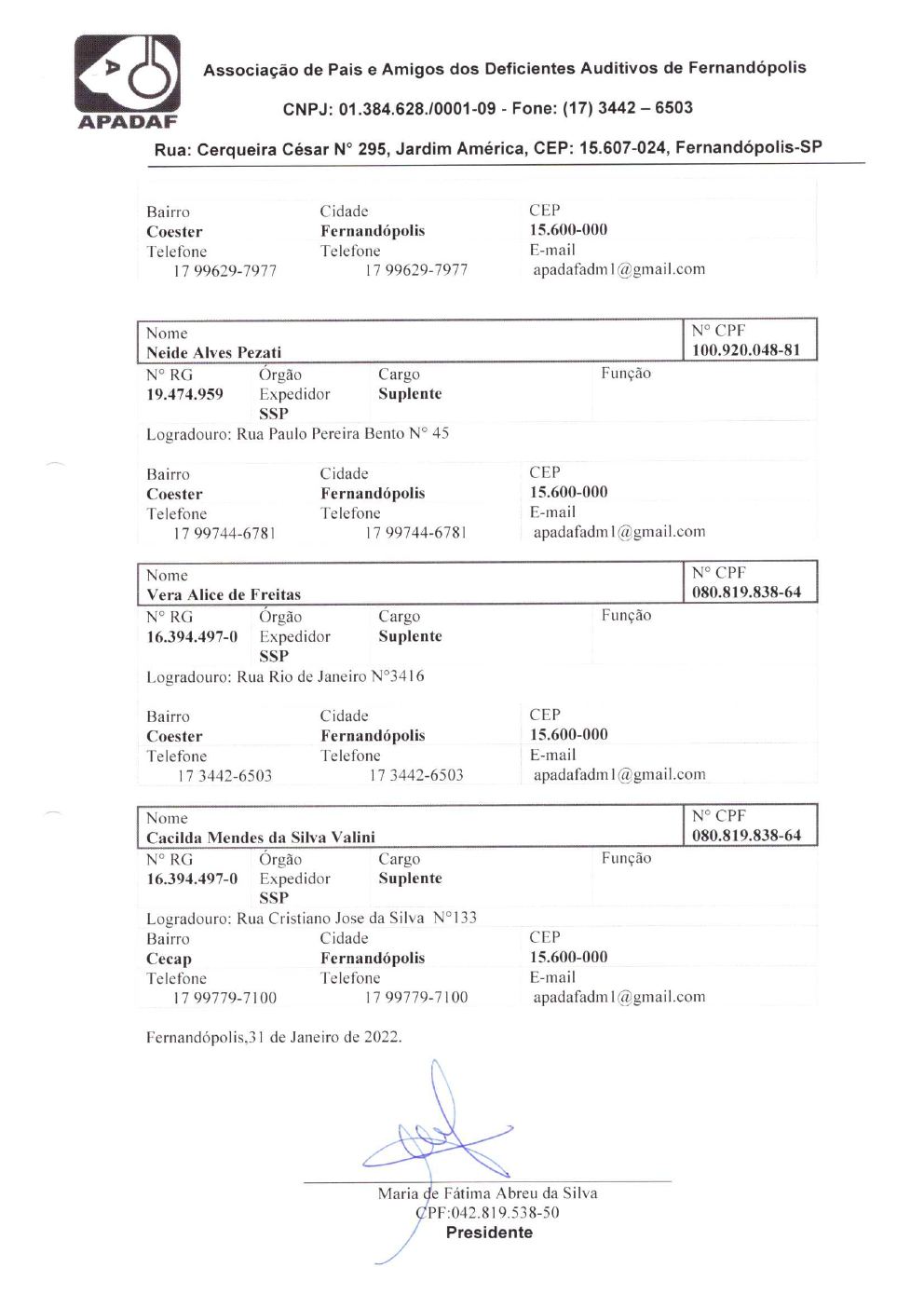 Página 22 de Prestação de Contas Anual — Estrela d'Oeste — 2021